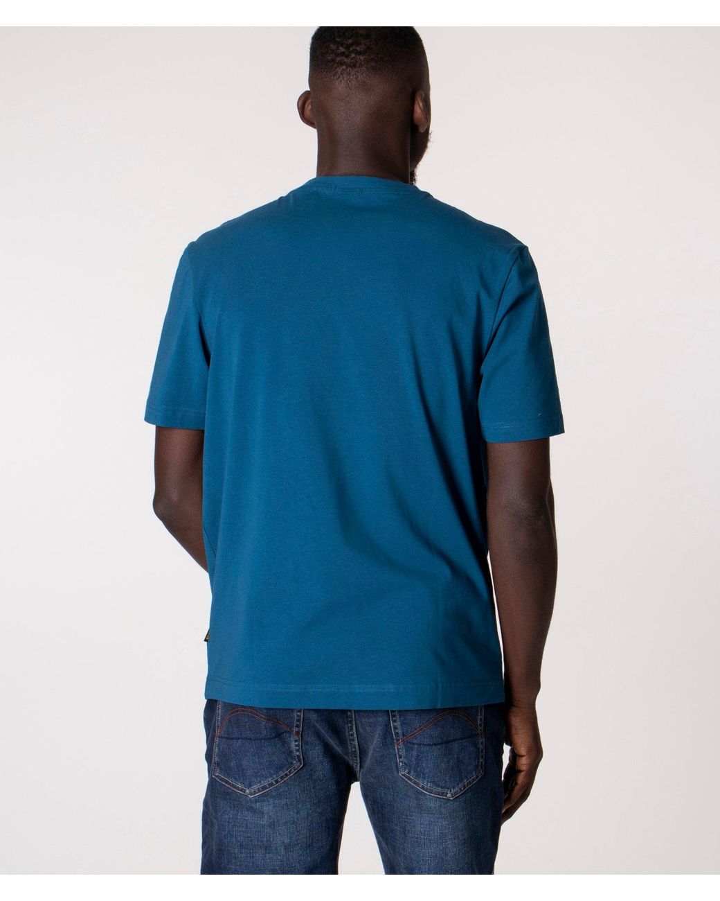Boss Blue Relaxed Fit Tchup T-Shirt for men