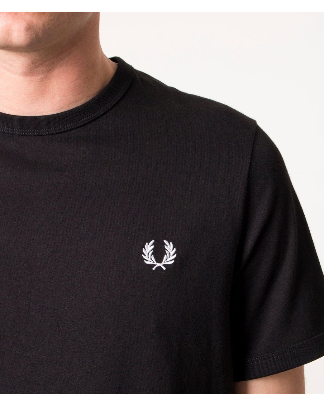 Fred Perry Black Ringer T-shirt for men