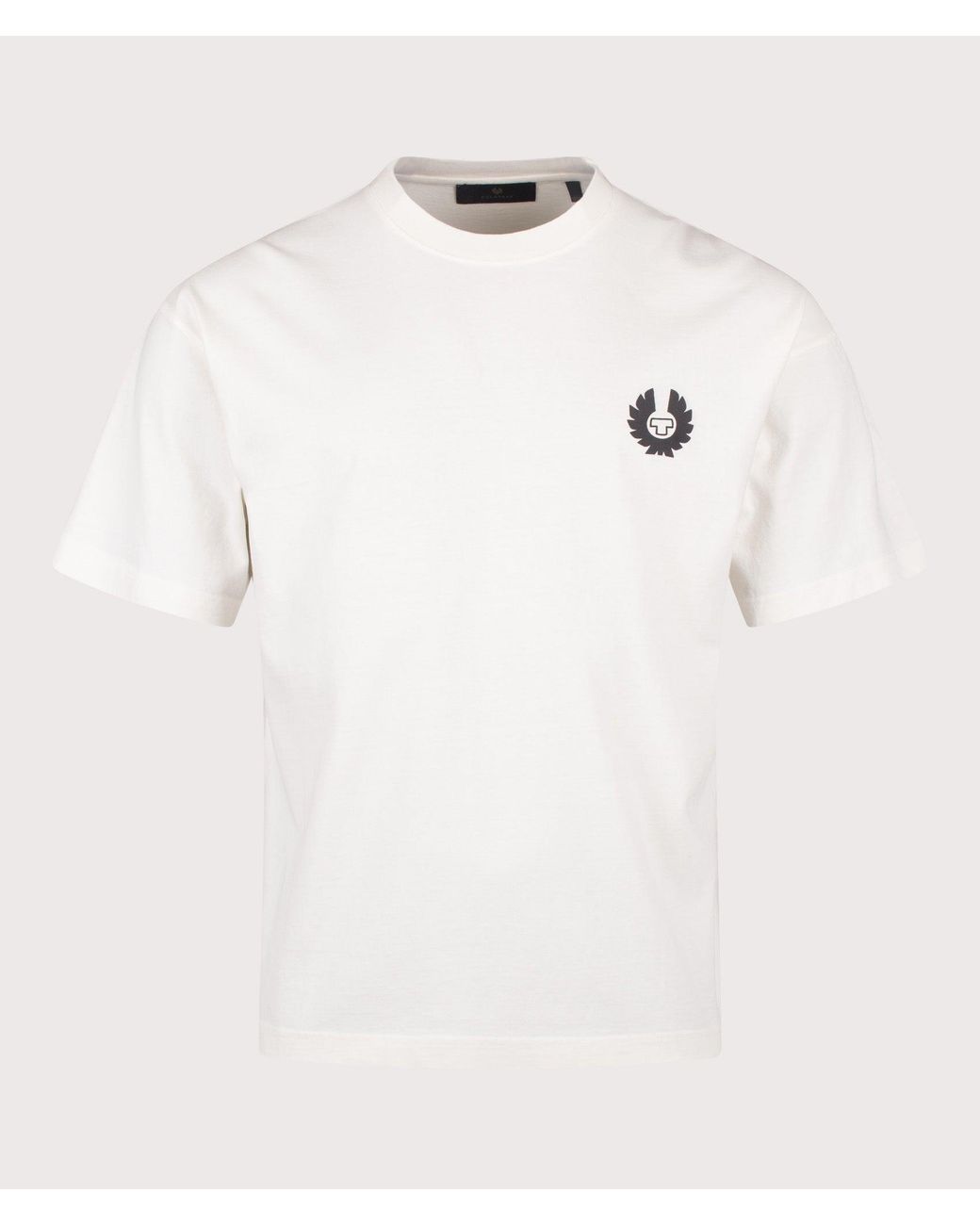 Belstaff White Oversized Fit Competition T-Shirt for men