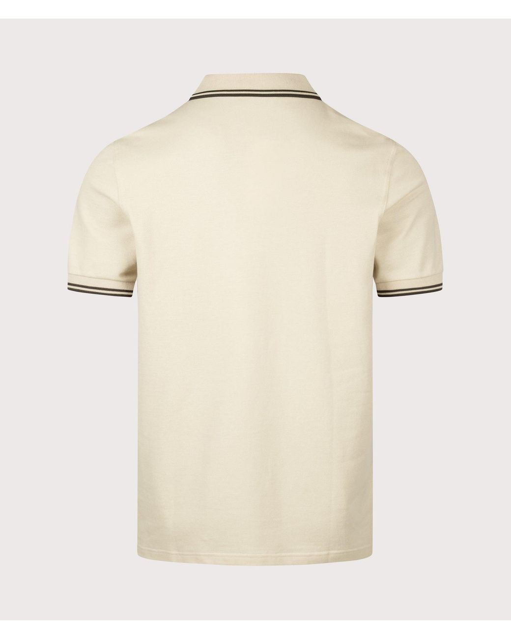 Fred Perry Natural Regular Fit Twin Tipped Polo Shirt for men