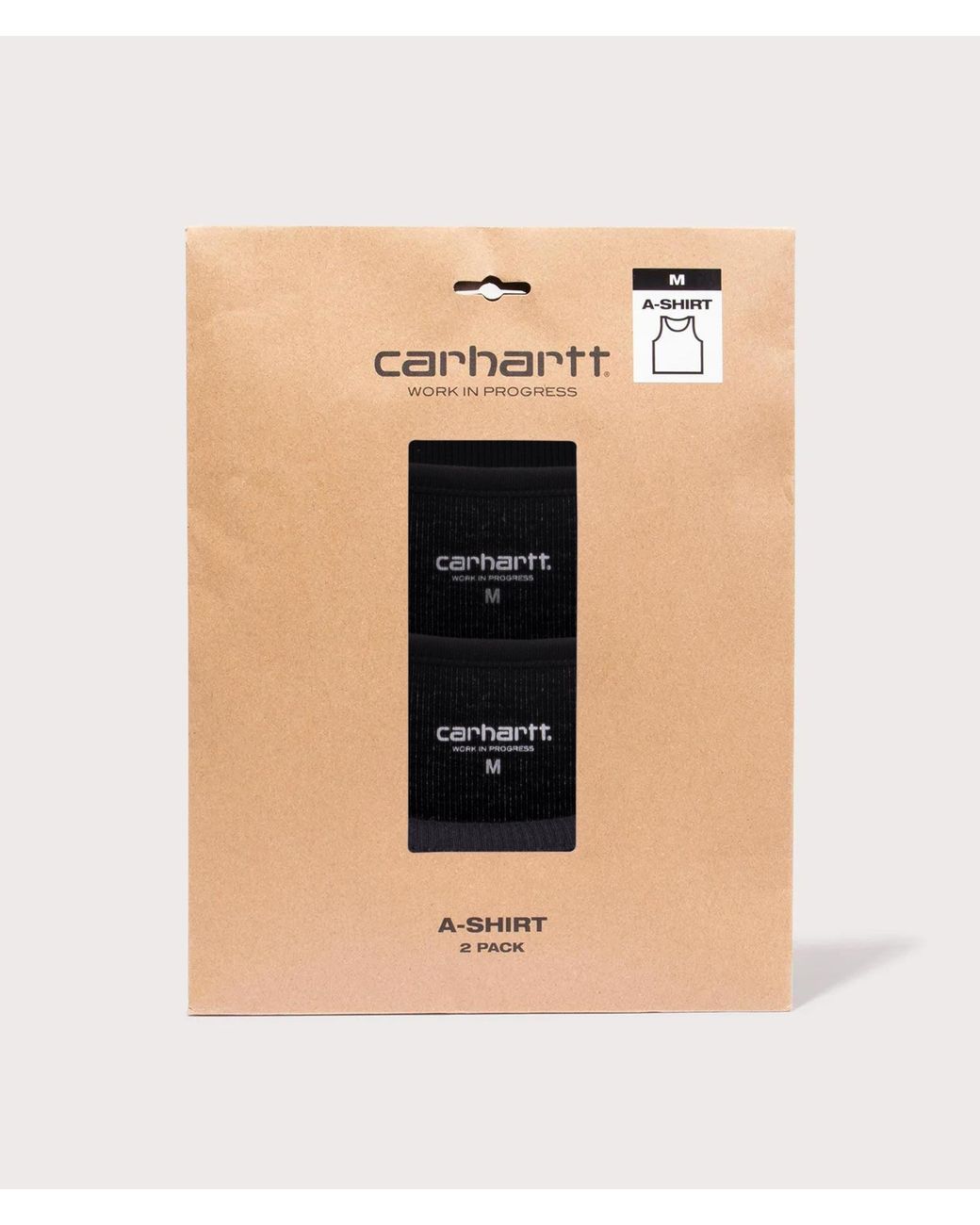 Carhartt Black Regular Fit 2 Pack Vest for men