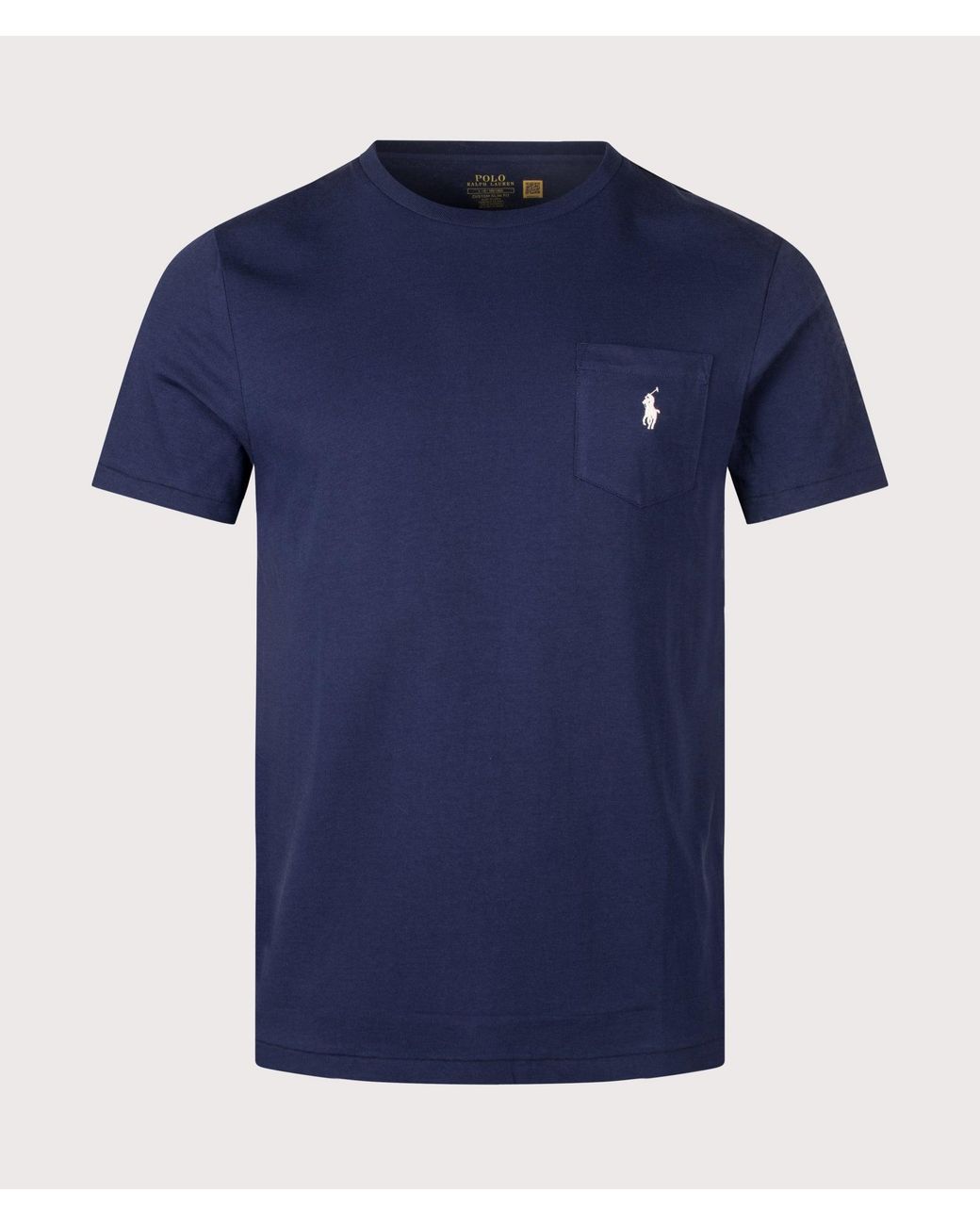 Polo Ralph Lauren Blue Custom Slim Fit Pocket T-Shirt for men