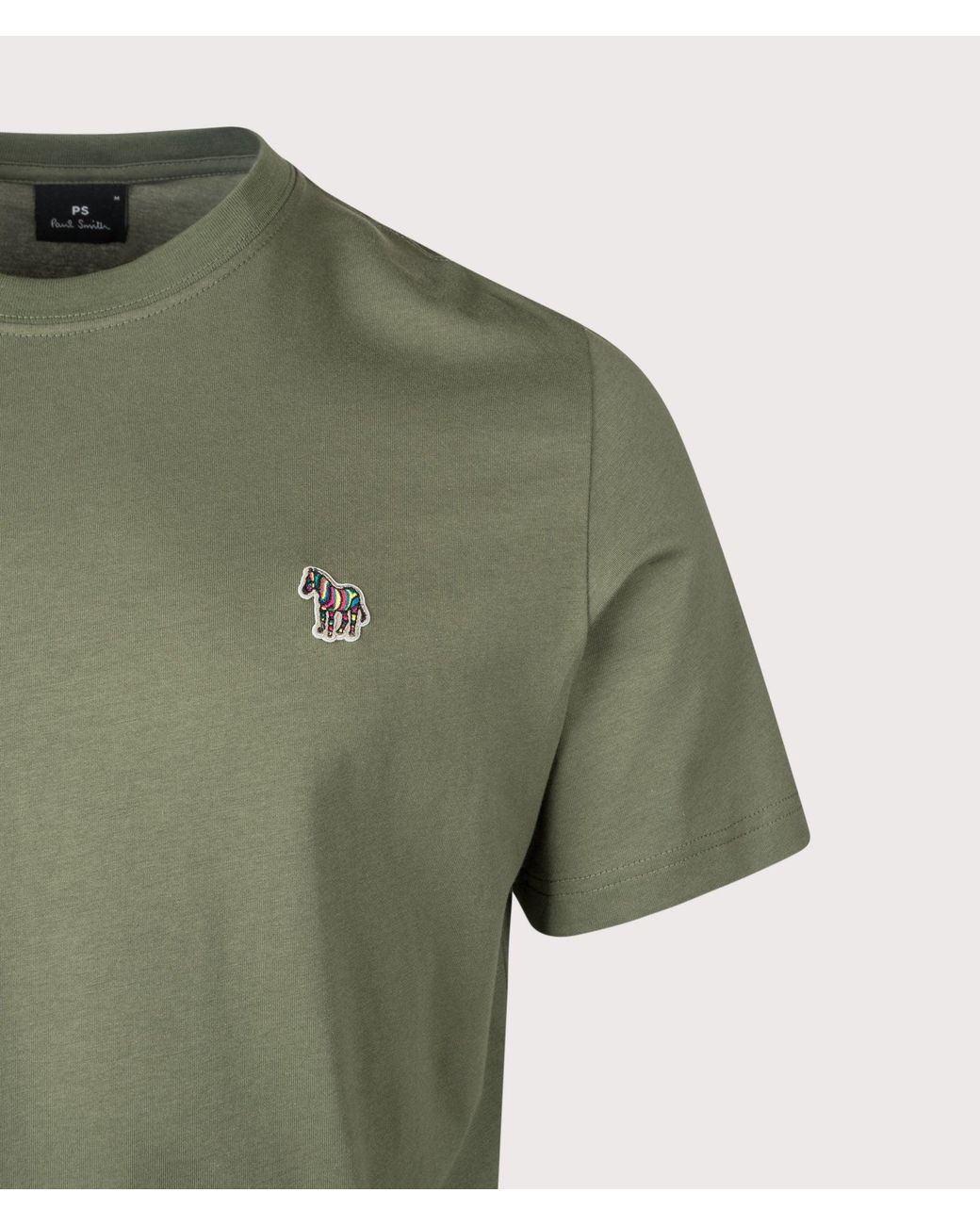 Paul Smith Green Regular Fit Zebra T-Shirt for men