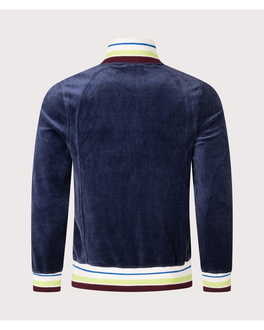 Sergio Tacchini Blue Regular Velour Sartori Track Jacket for men