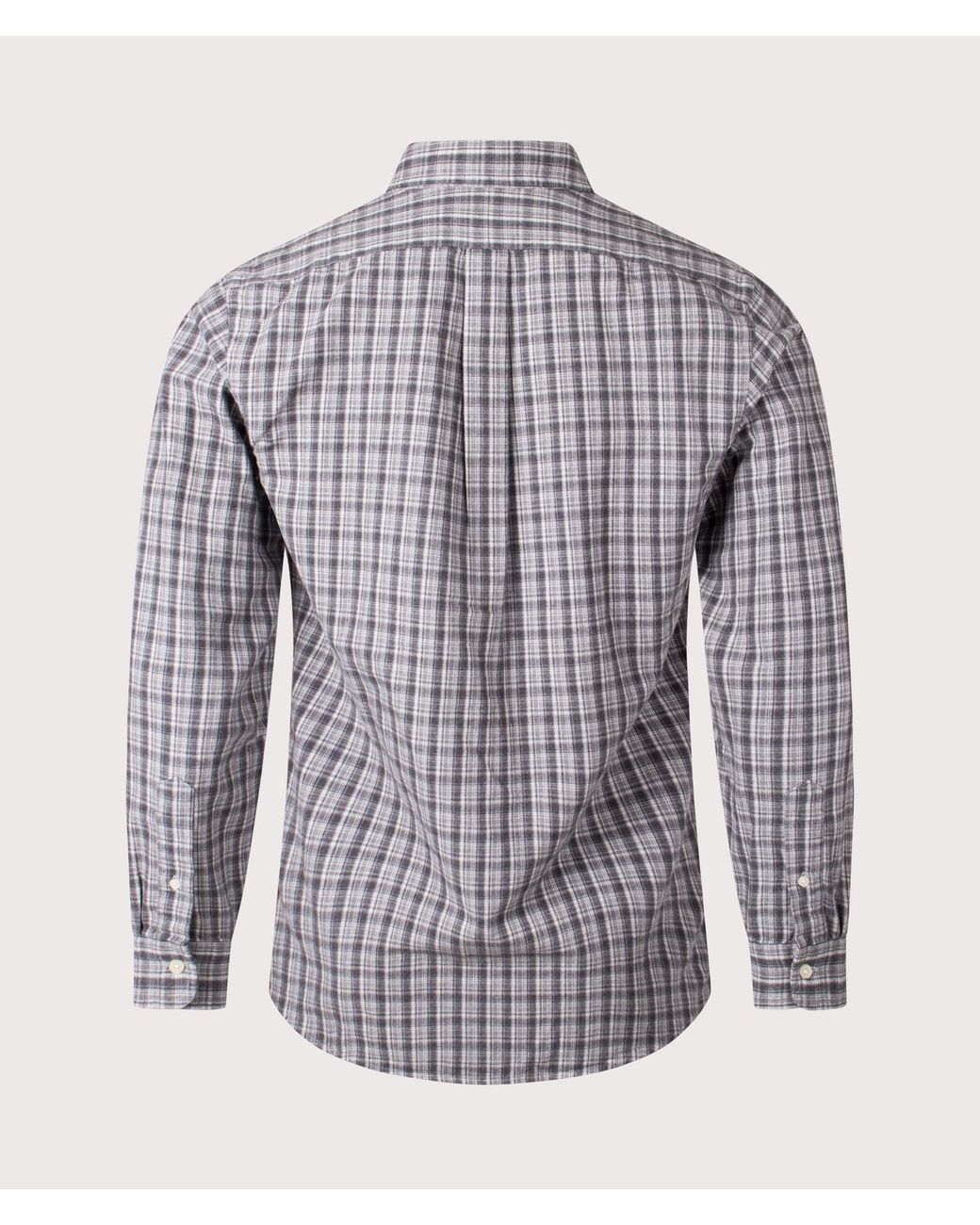 Polo Ralph Lauren Custom Fit Brushed Oxford Shirt in Blue for Men | Lyst UK