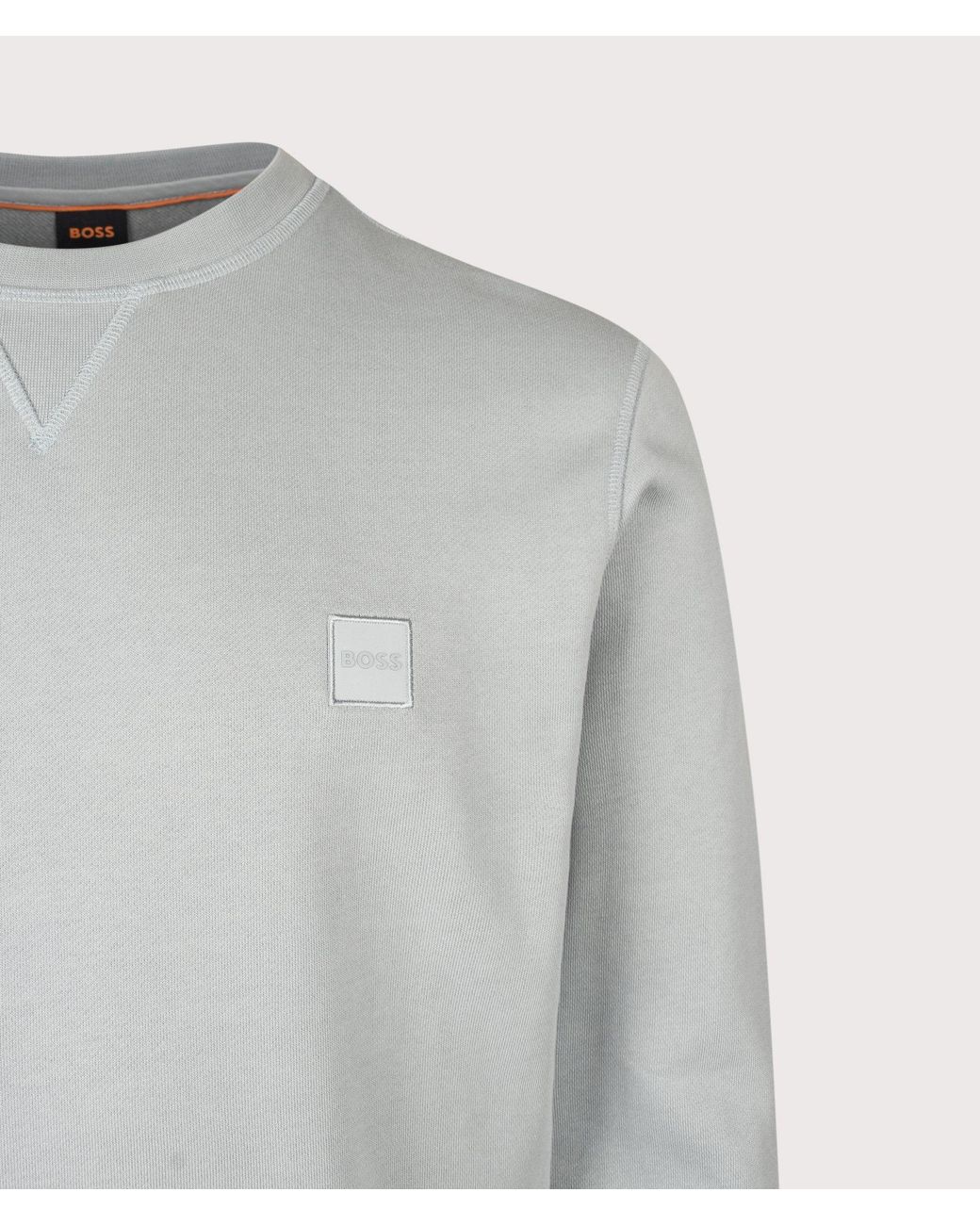 Boss Gray Regular Fit Westart Sweatshirt for men