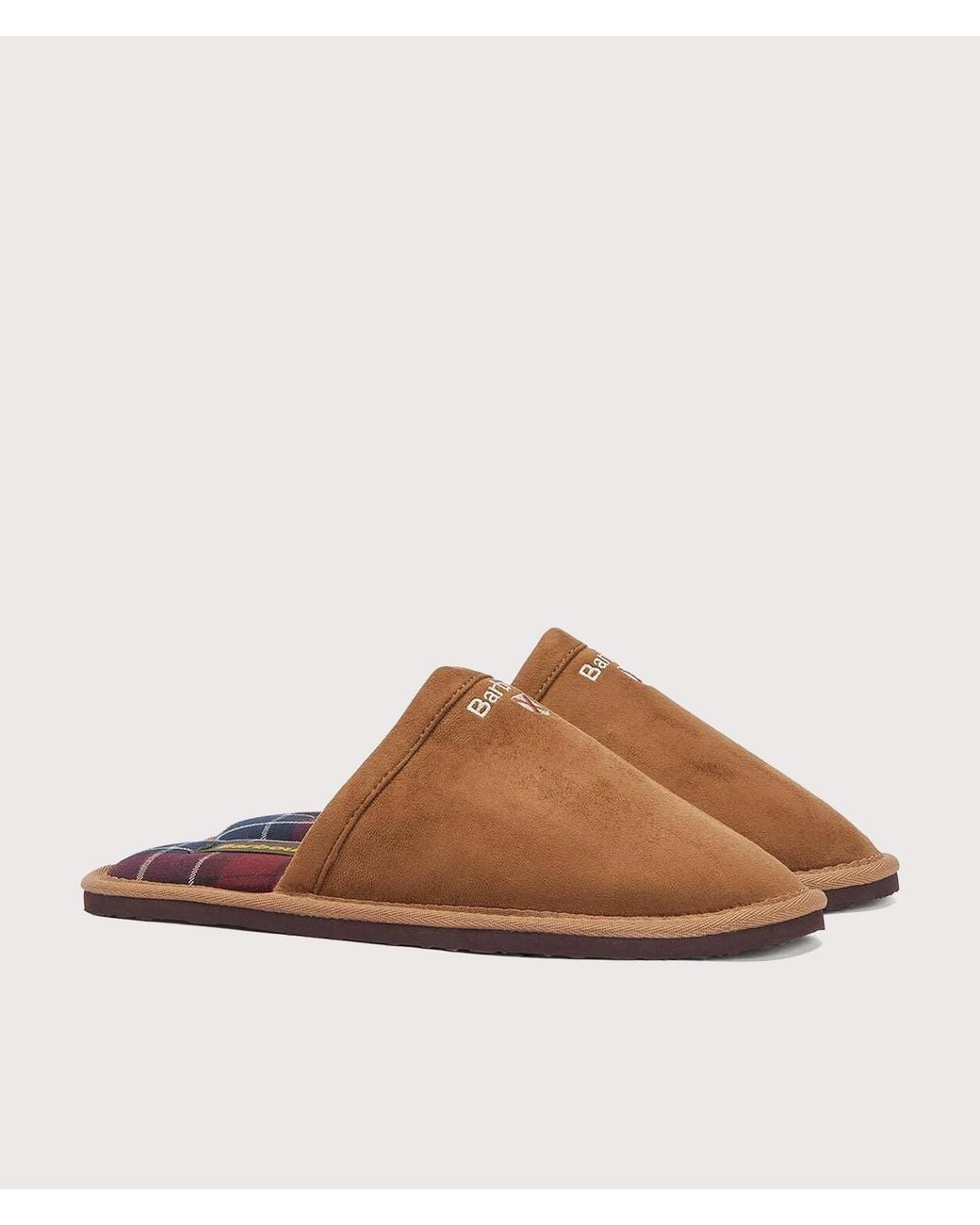 Barbour Brown Everitt Mule Slippers for men