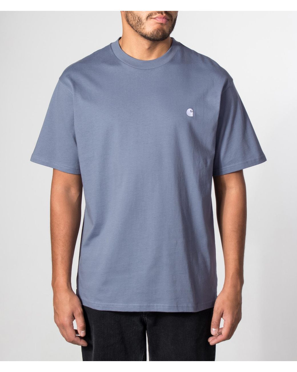 Carhartt Blue Loose Fit Madison T-Shirt for men