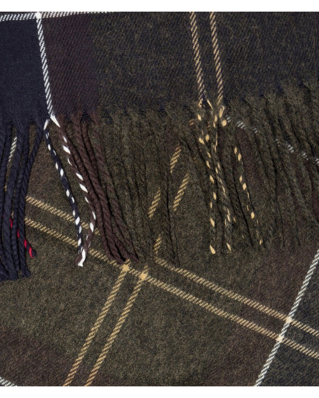 Barbour Gray Galingale Tartan Scarf for men