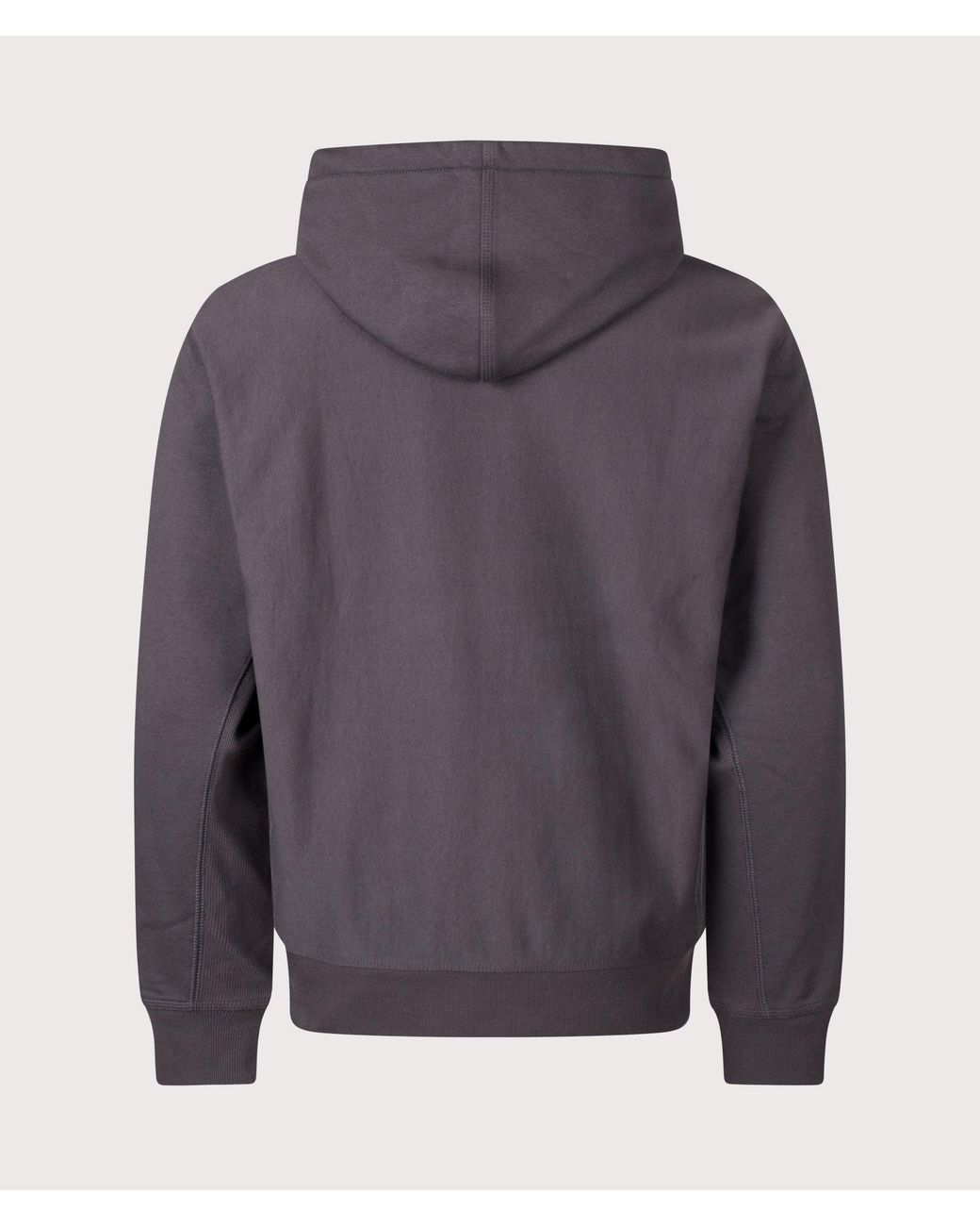 Carhartt Gray Loose Fit American Script Hoodie for men