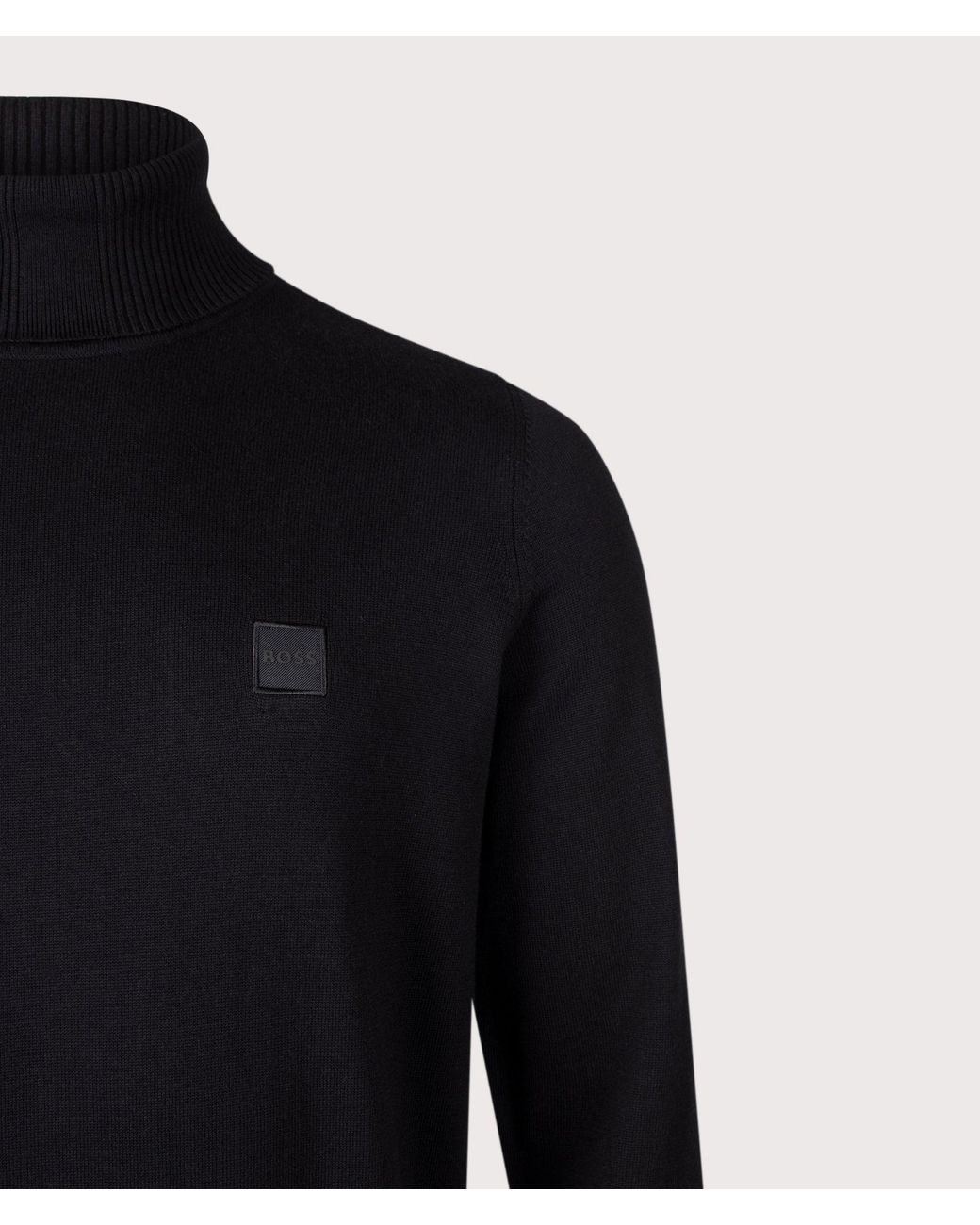 Boss Blue Regular Fit Akiro Rollneck Jumper for men