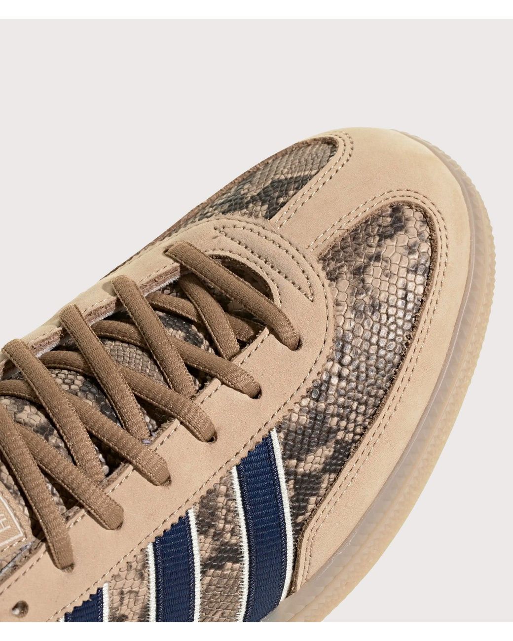 Adidas Originals Brown Snake Print Handball Spezial Trainers for men