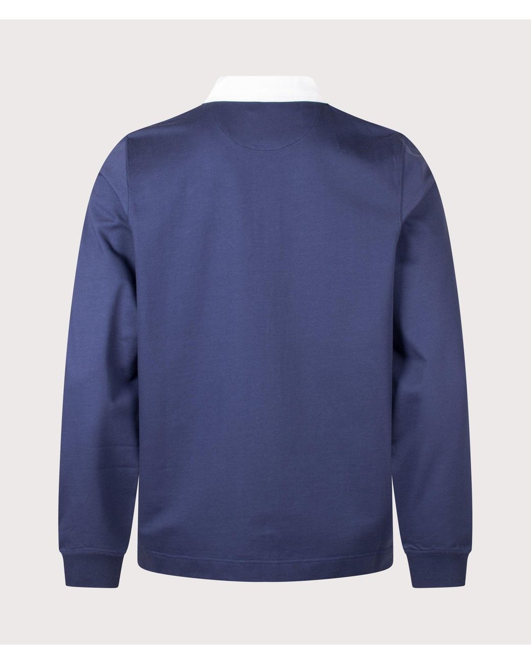 Paul Smith Blue Casual Fit Ps Logo Rugby Top for men