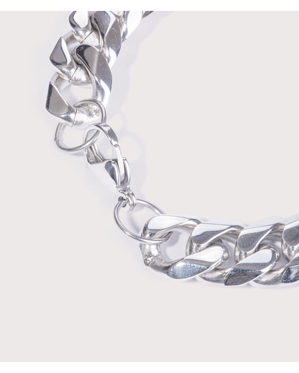 Mysterious Jeweller Metallic Stainless Steel Cuban Bracelet for men