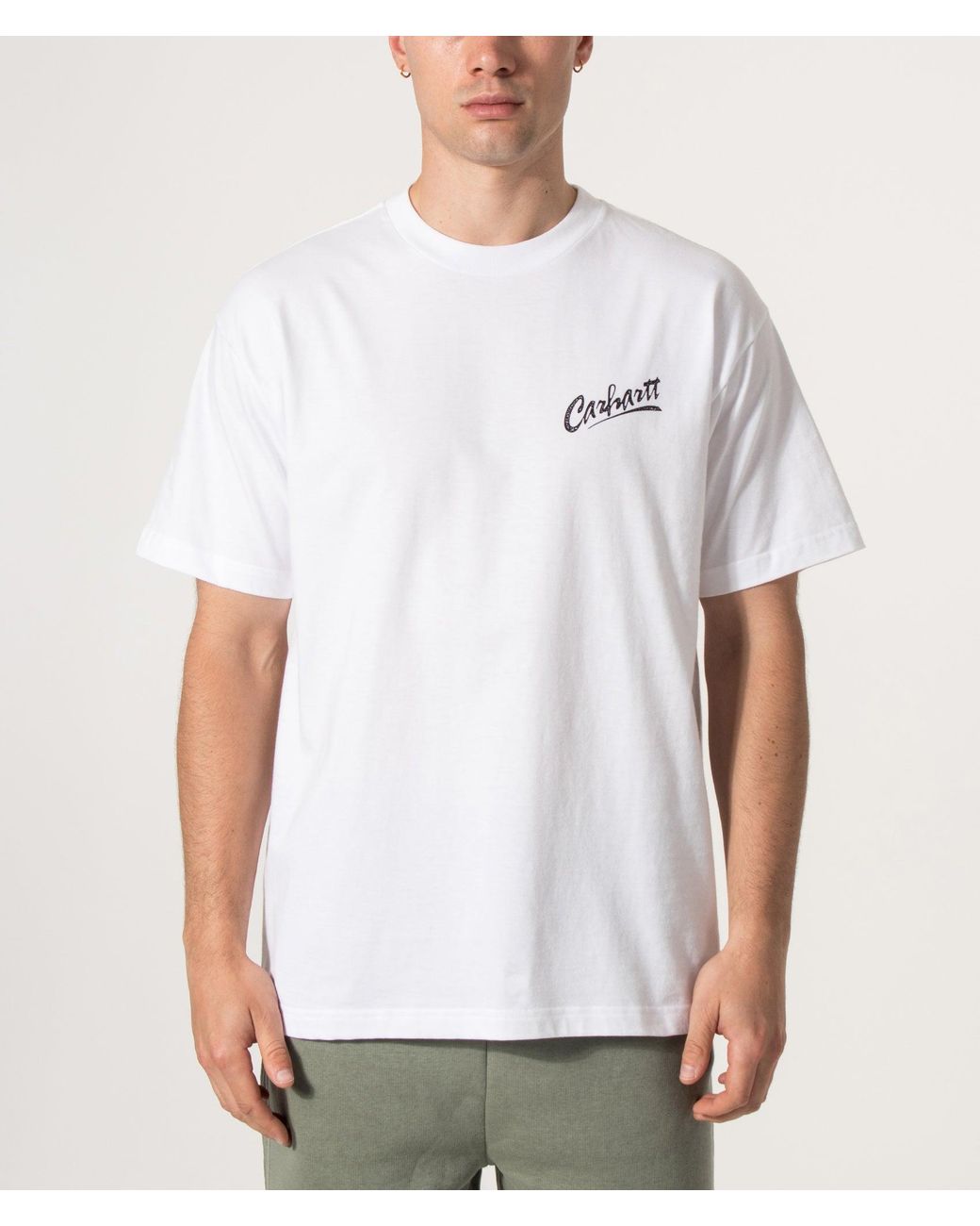 Carhartt White Loose Fit Pup T-Shirt for men