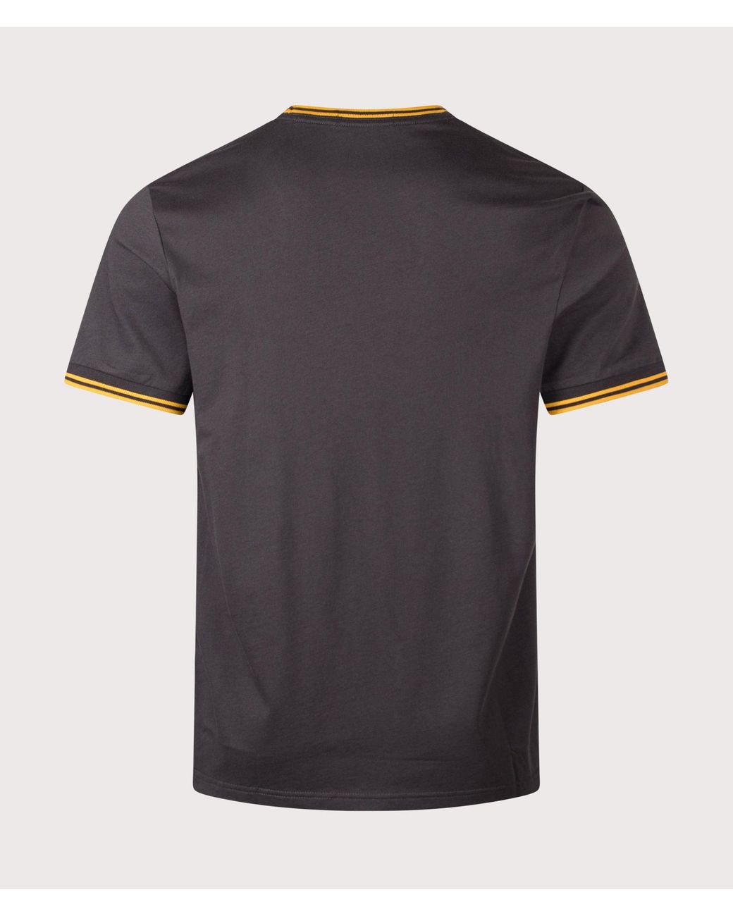 Fred Perry Black Regular Fit Twin Tipped T-Shirt for men