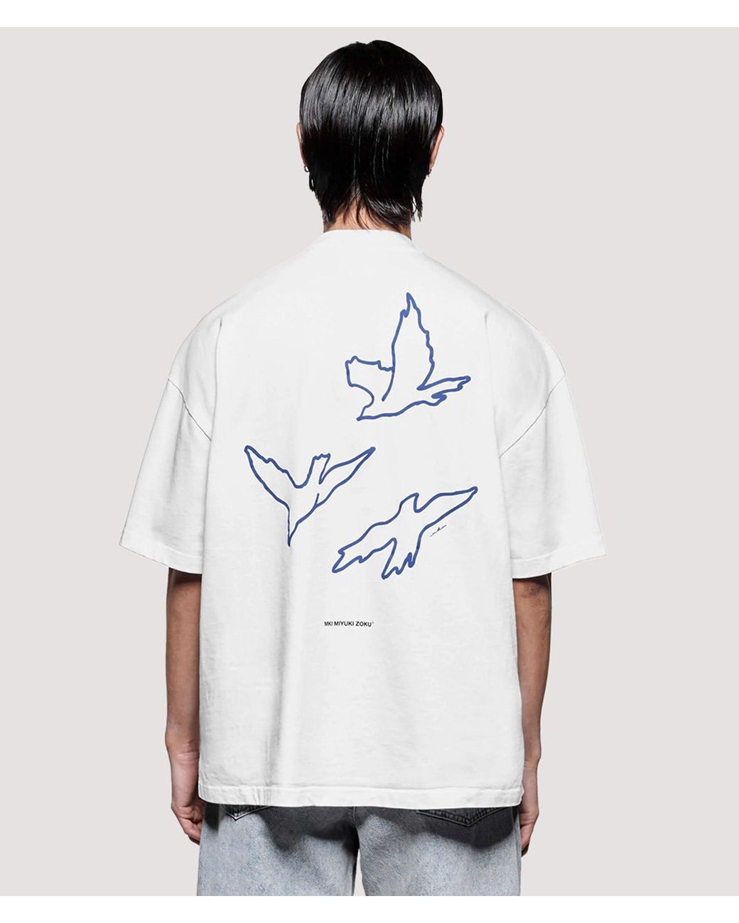MKI Miyuki-Zoku White Box Fit Flight T-Shirt for men