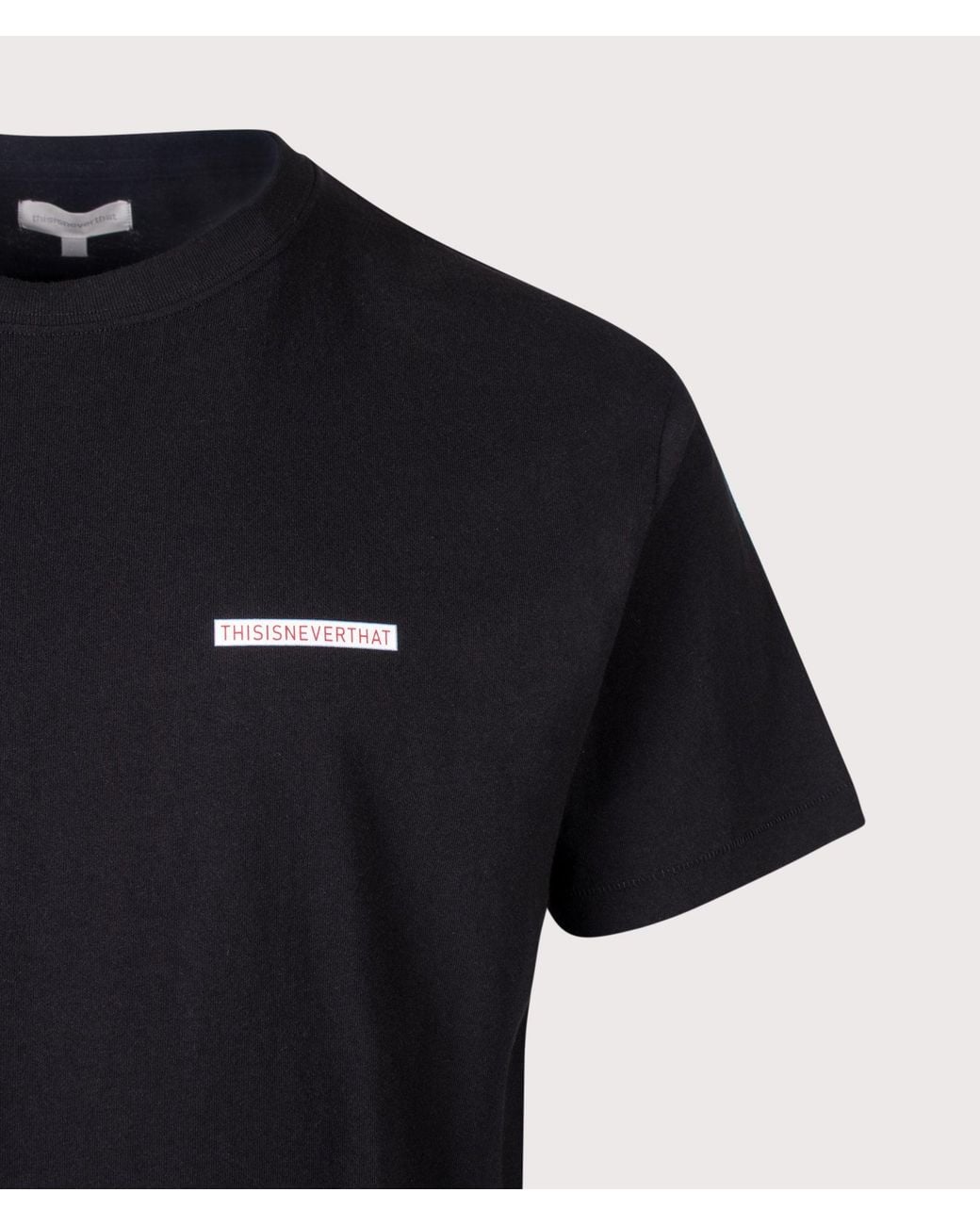 Thisisneverthat Black Regular Fit Saturn T-Shirt for men