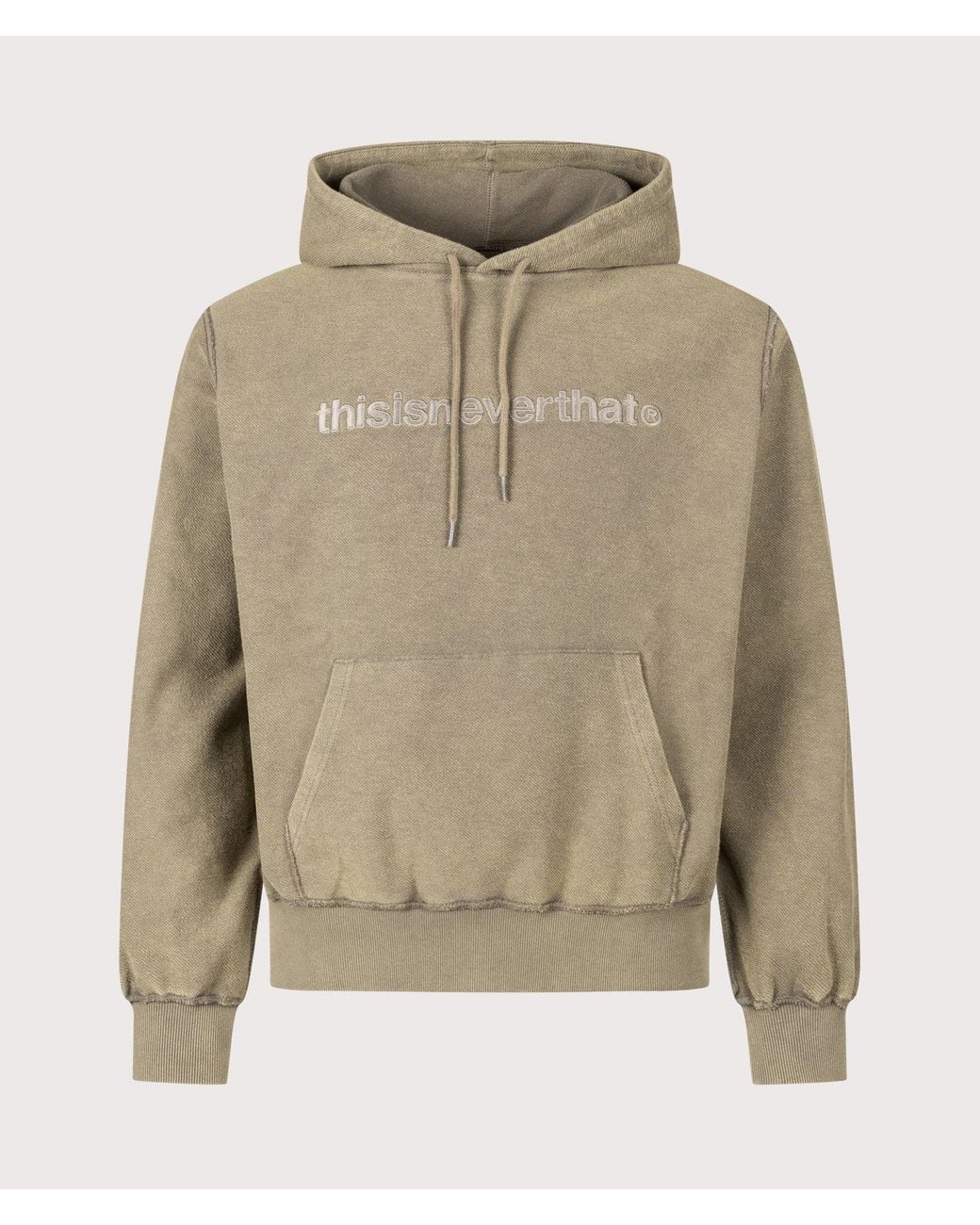 Thisisneverthat Natural Regular Fit T-Logo Hoodie for men