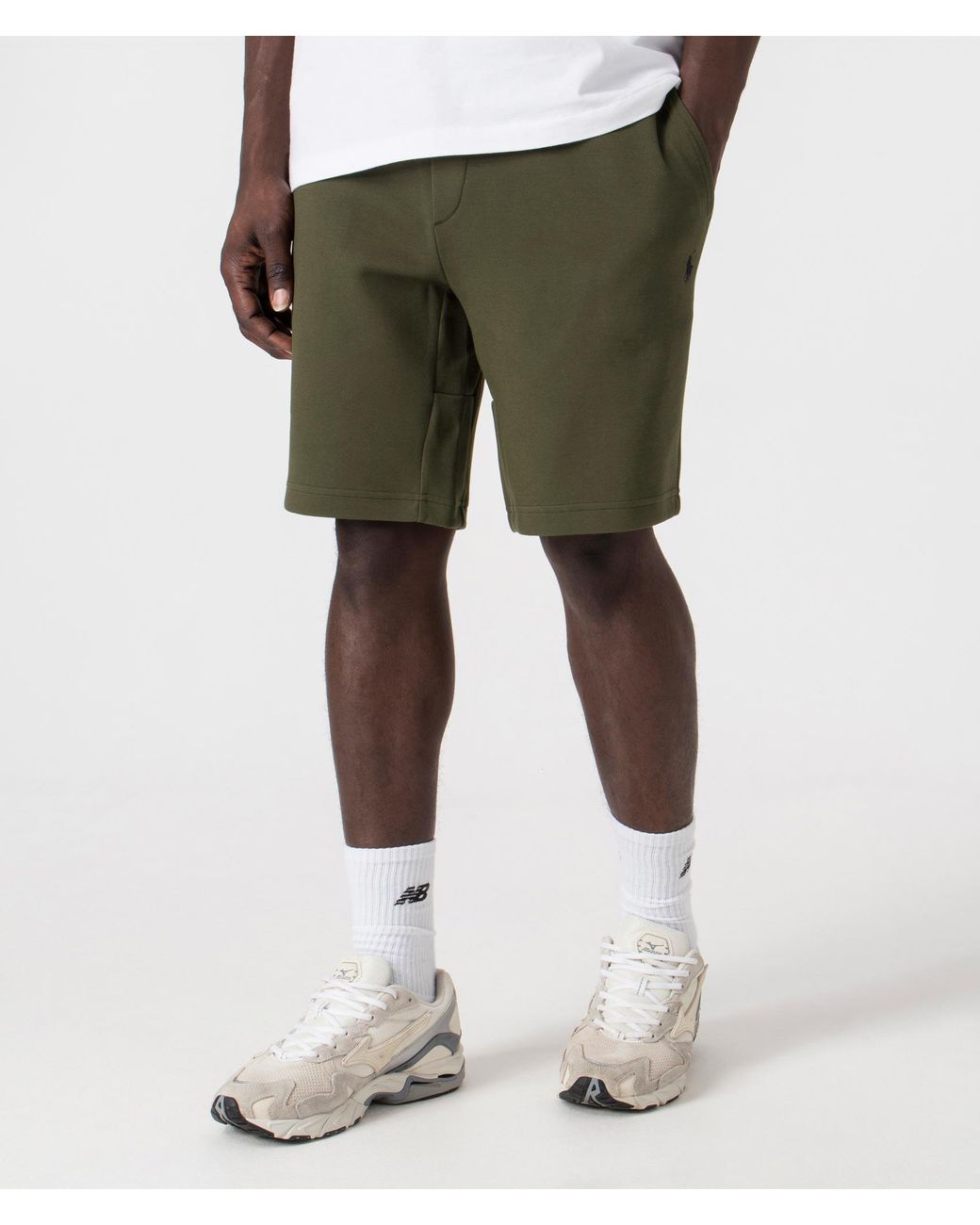 Polo Ralph Lauren Regular Fit Double Knit Athletic Shorts in Green for Men Lyst UK