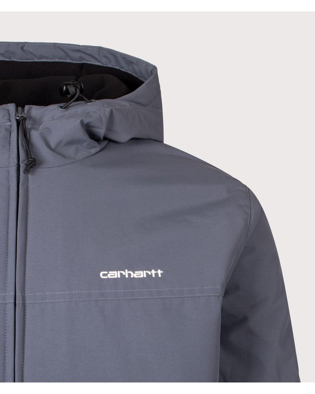 Carhartt Blue Regular Fit Hooded Sail Jacket for men