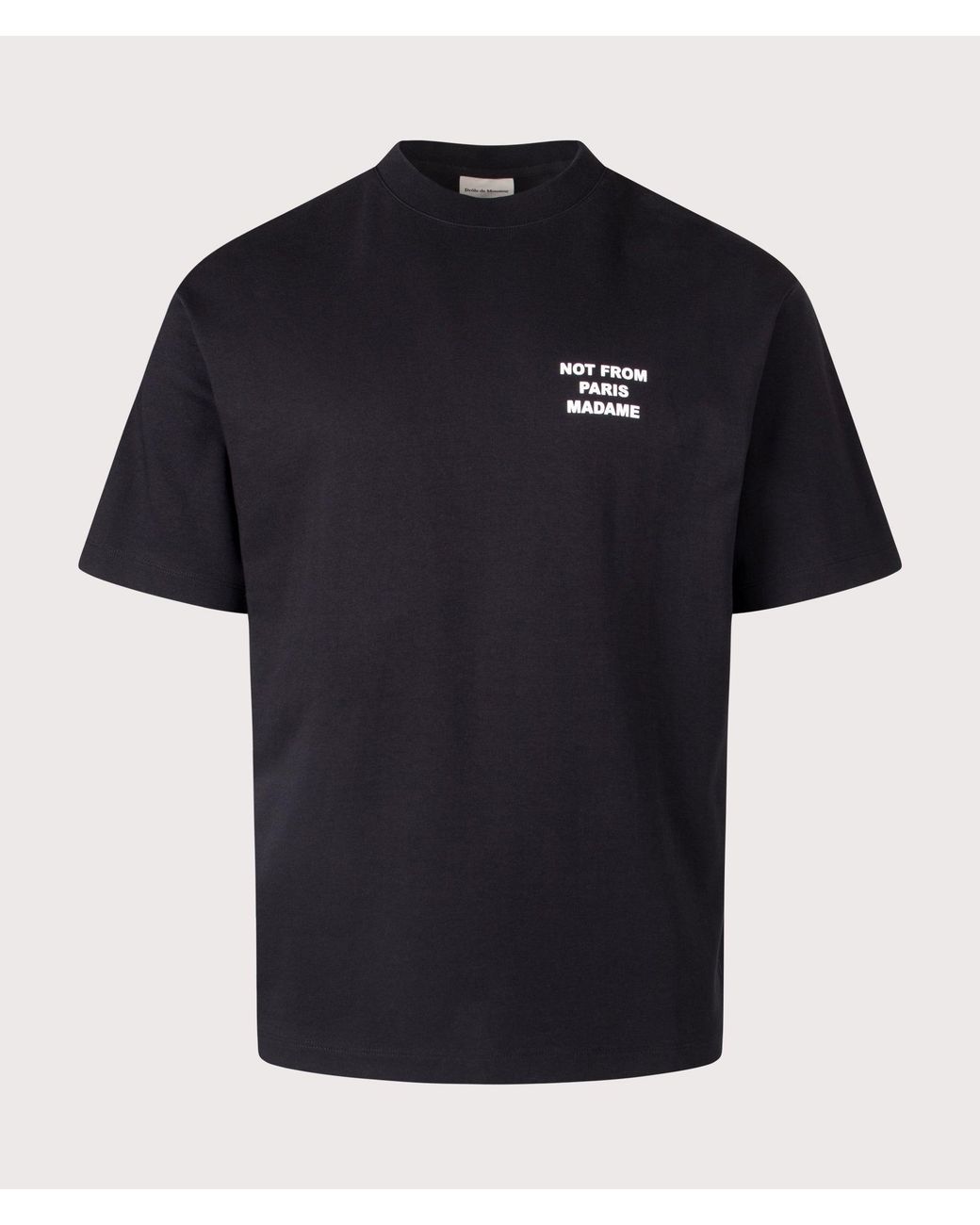 Drole de Monsieur Black Le T-Shirt Slogan for men