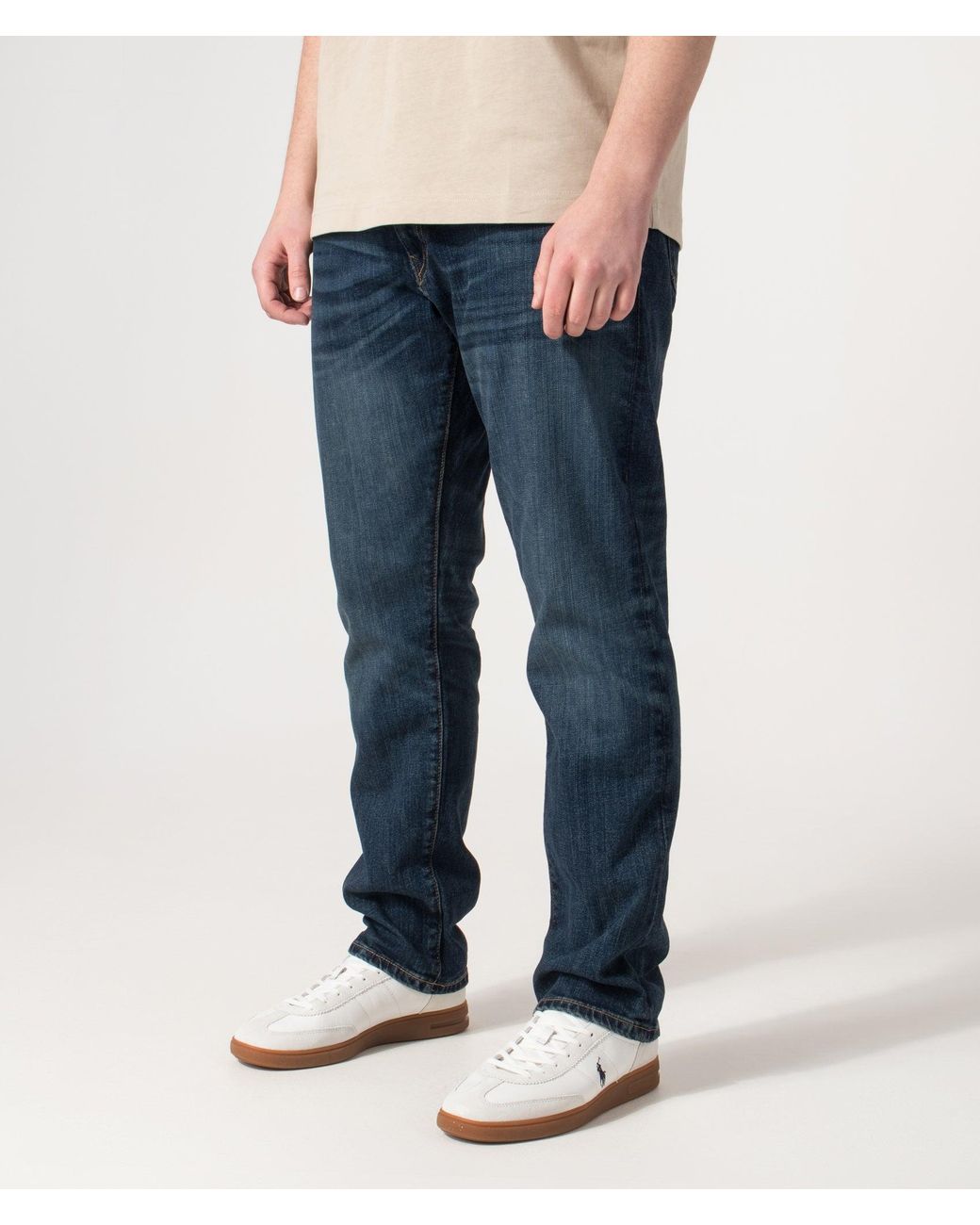 Polo Ralph Lauren Blue Relaxed Fit Straight Leg Hampton Jeans for men