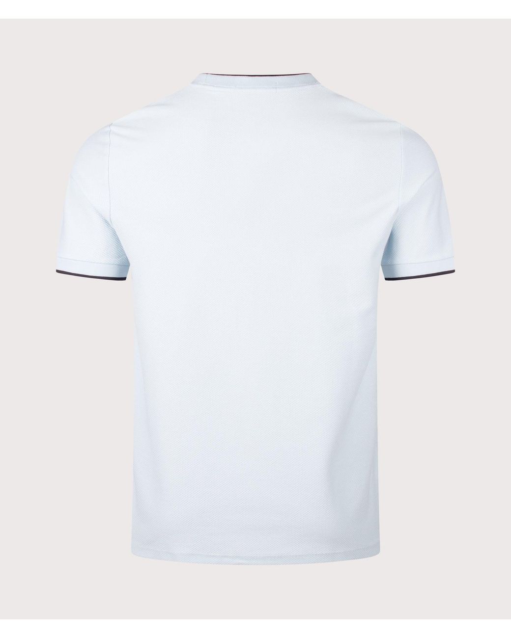 Fred Perry White Regular Fit Pocket Detail Piqué T-Shirt for men