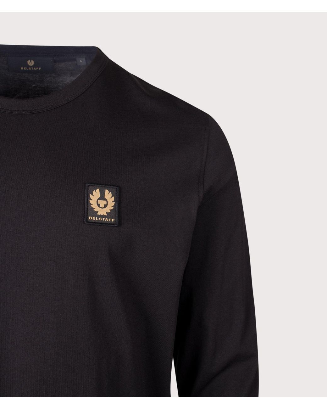 Belstaff Blue Regular Fit Long Sleeved T-Shirt for men