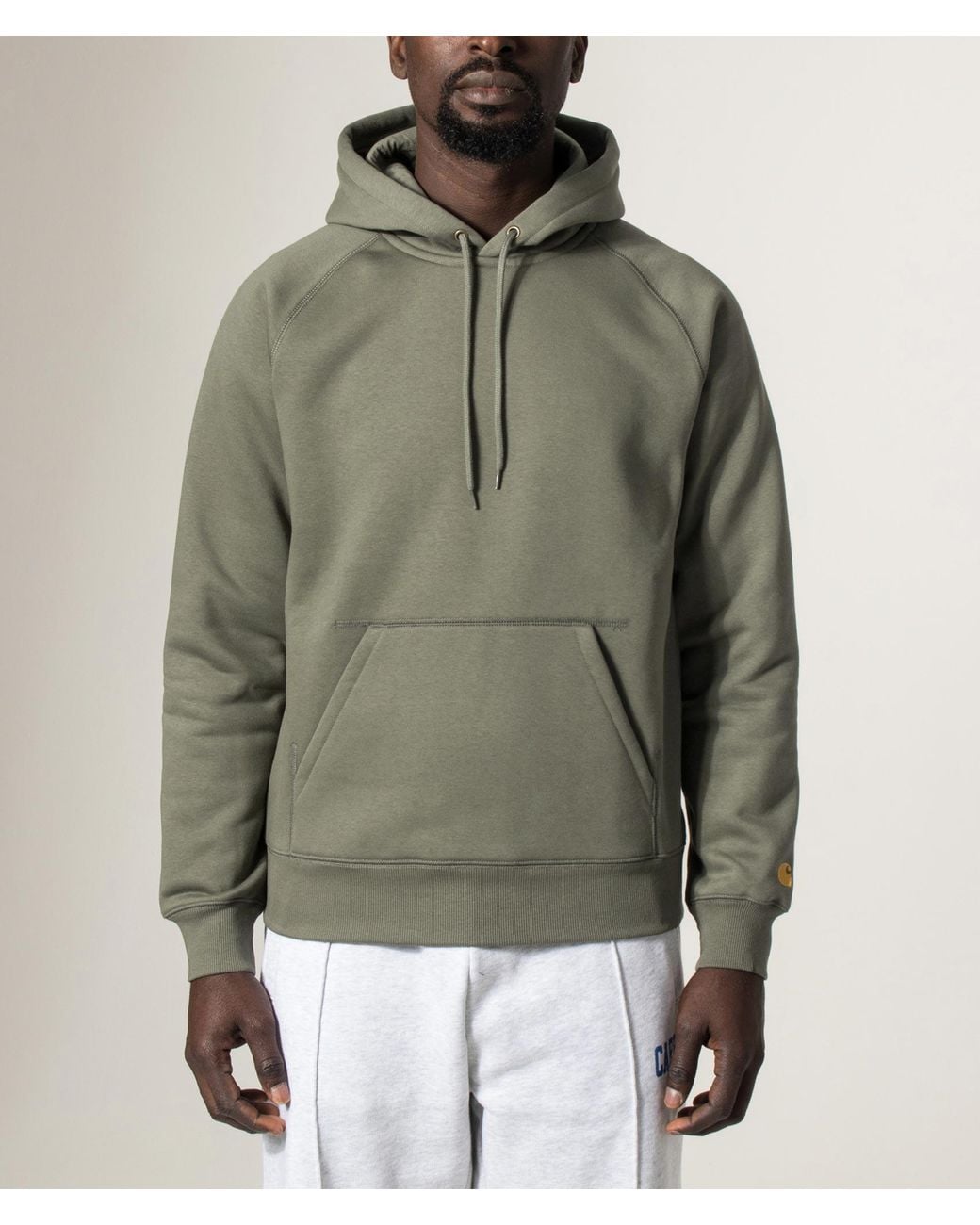 Carhartt Green Regular Fit Chase Hoodie for men