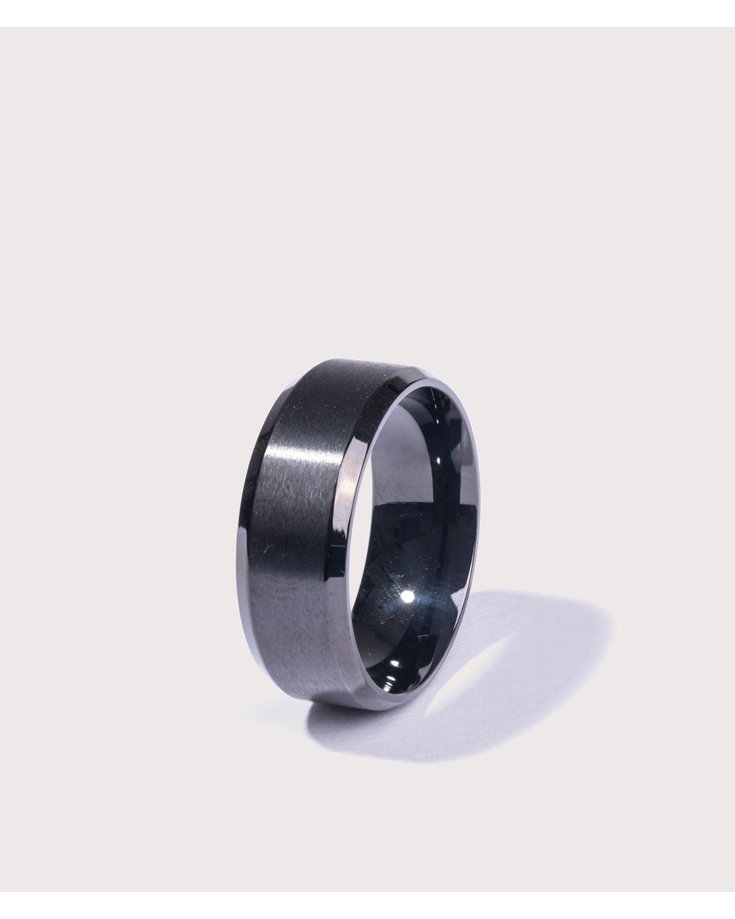 Mysterious Jeweller Blue Stainless Steel Band Ring for men