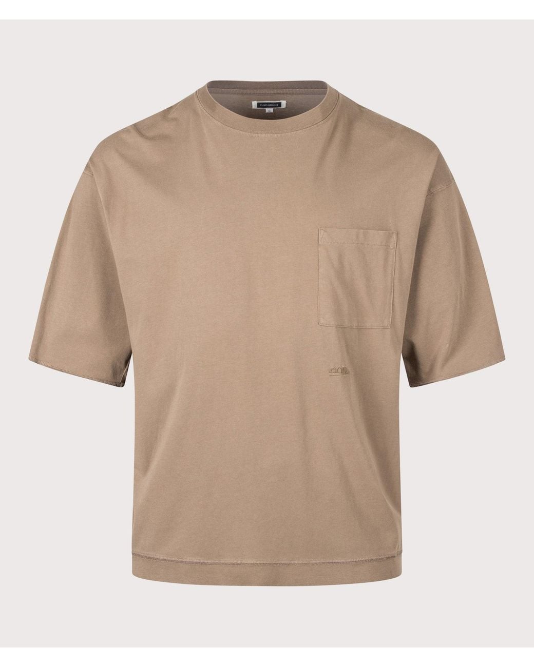 Nanamica Natural Oversized Fit Ooal Pocket T-Shirt for men