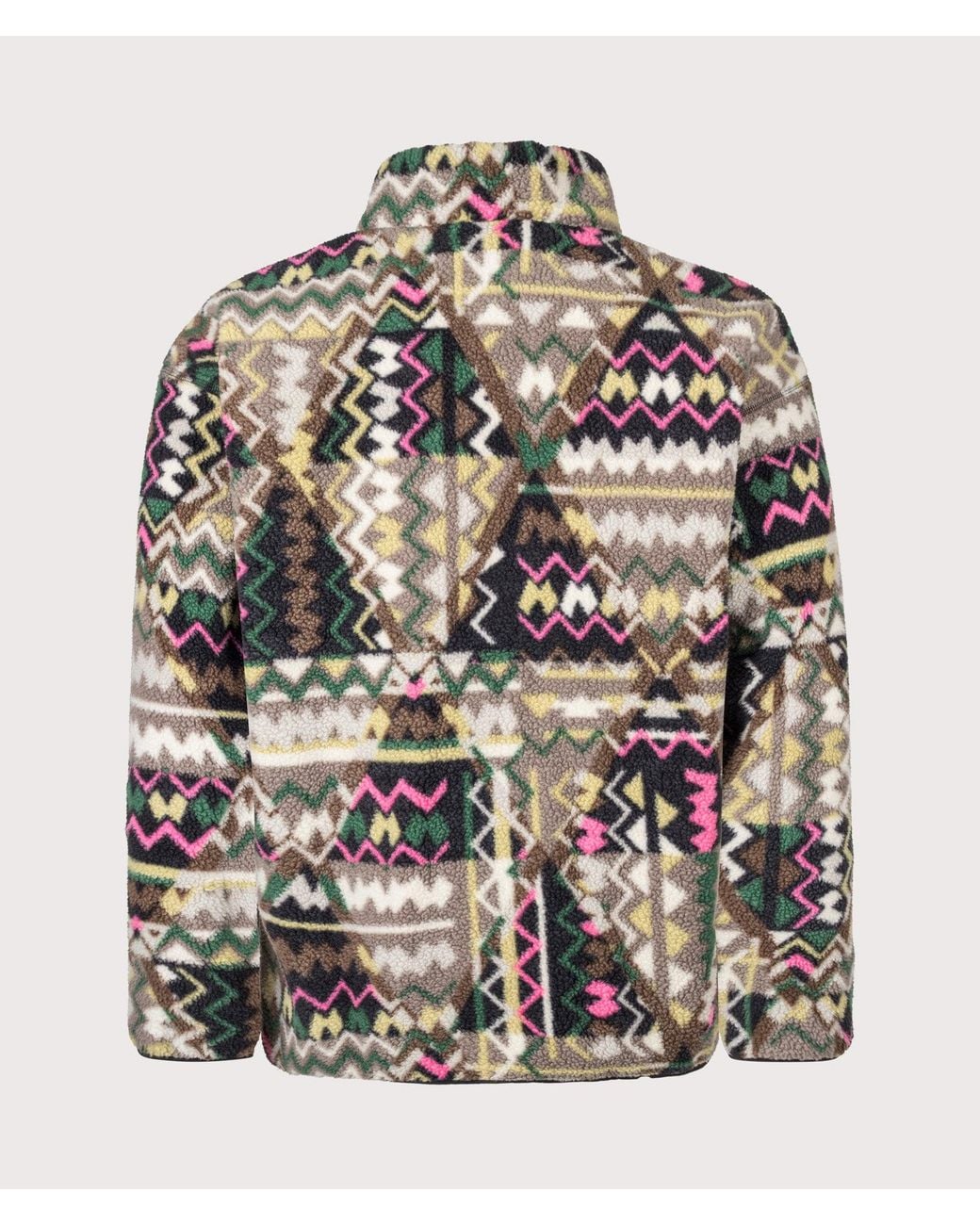 Columbia Black Regular Fit Helvetia Ii Printed Half Snap Fleece for men