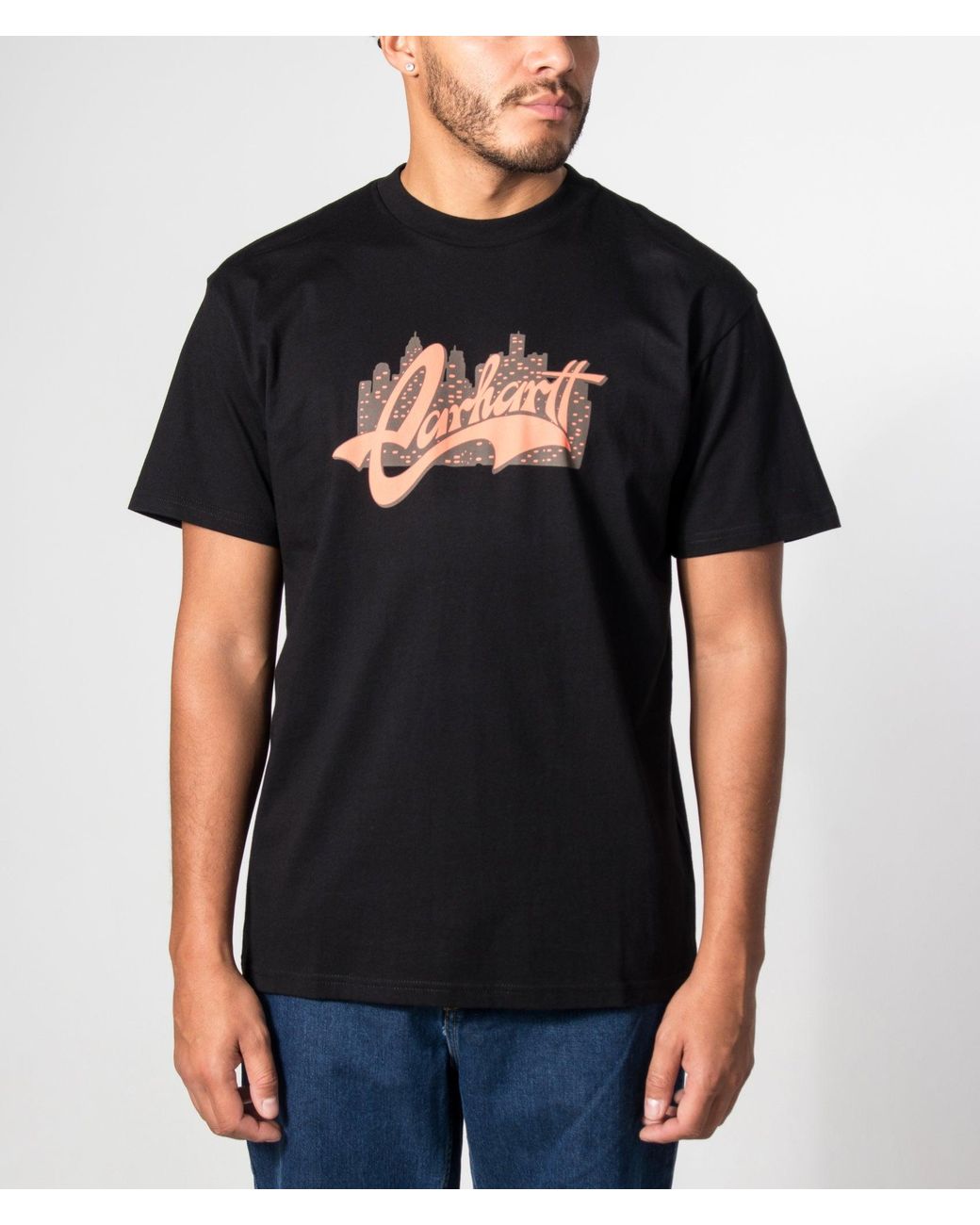 Carhartt Black Loose Fit Boogie Night T-Shirt for men