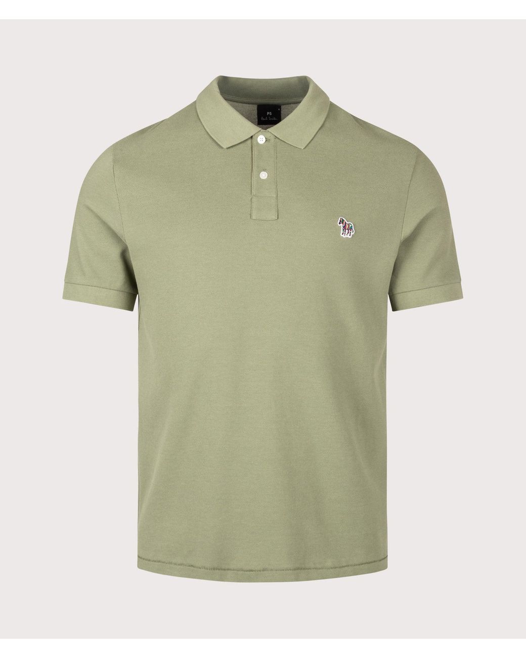 Paul Smith Green Regular Fit Zebra Polo Shirt for men