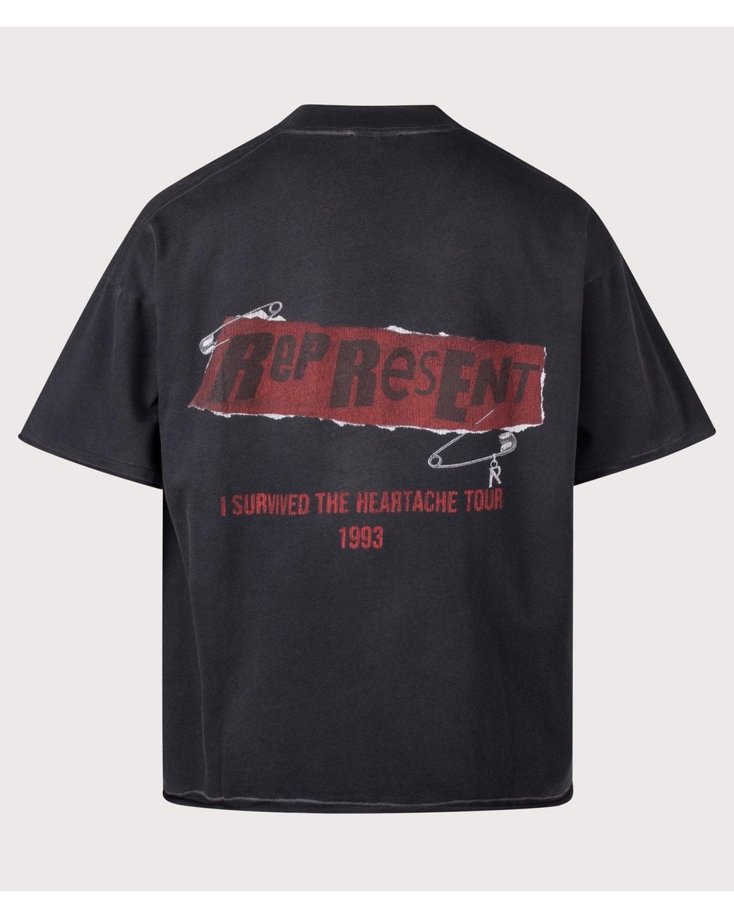 Represent Blue Oversized Fit Ransom T-Shirt for men