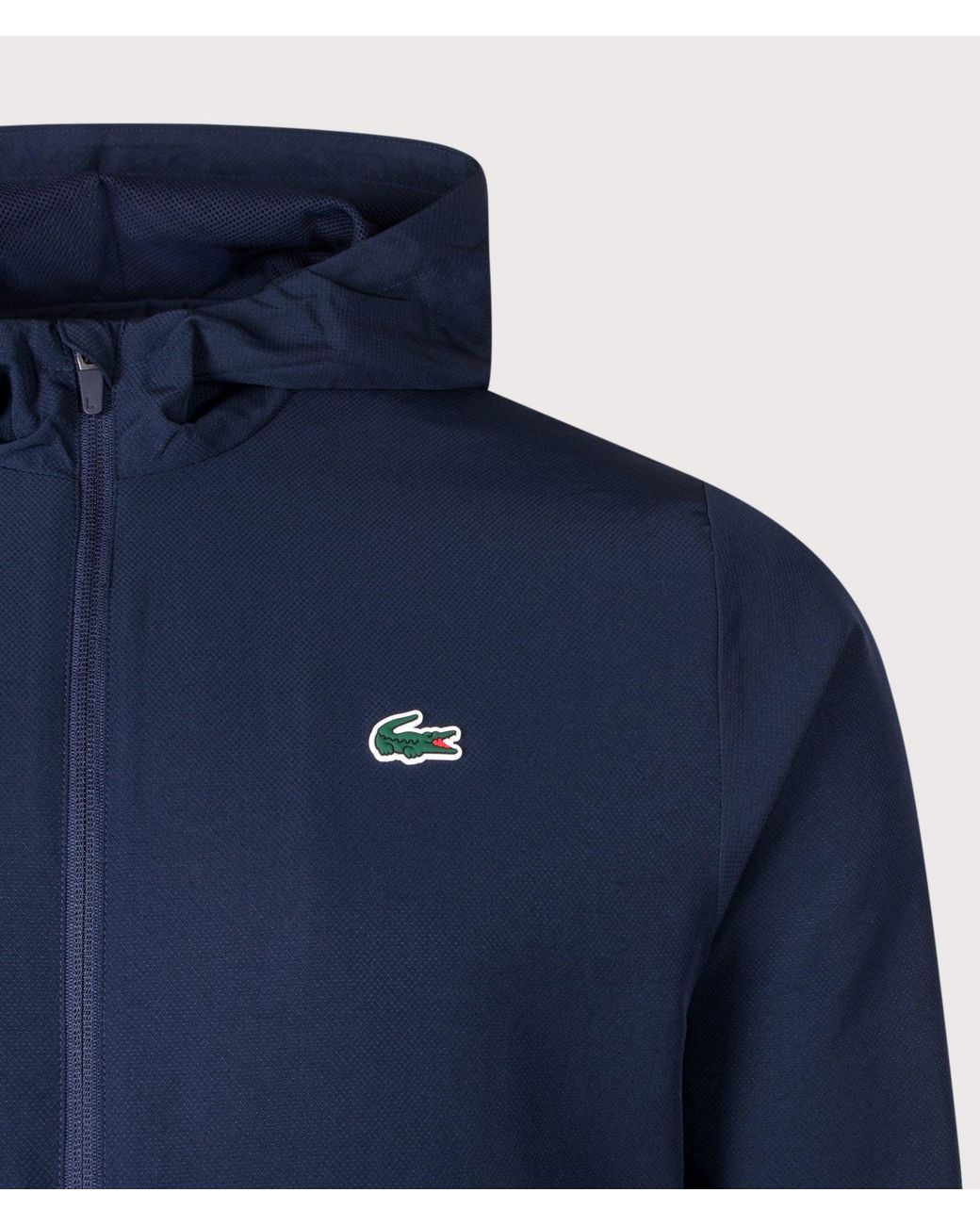 Lacoste Blue Regular Fit Water-Repellent Sport Track Jacket for men