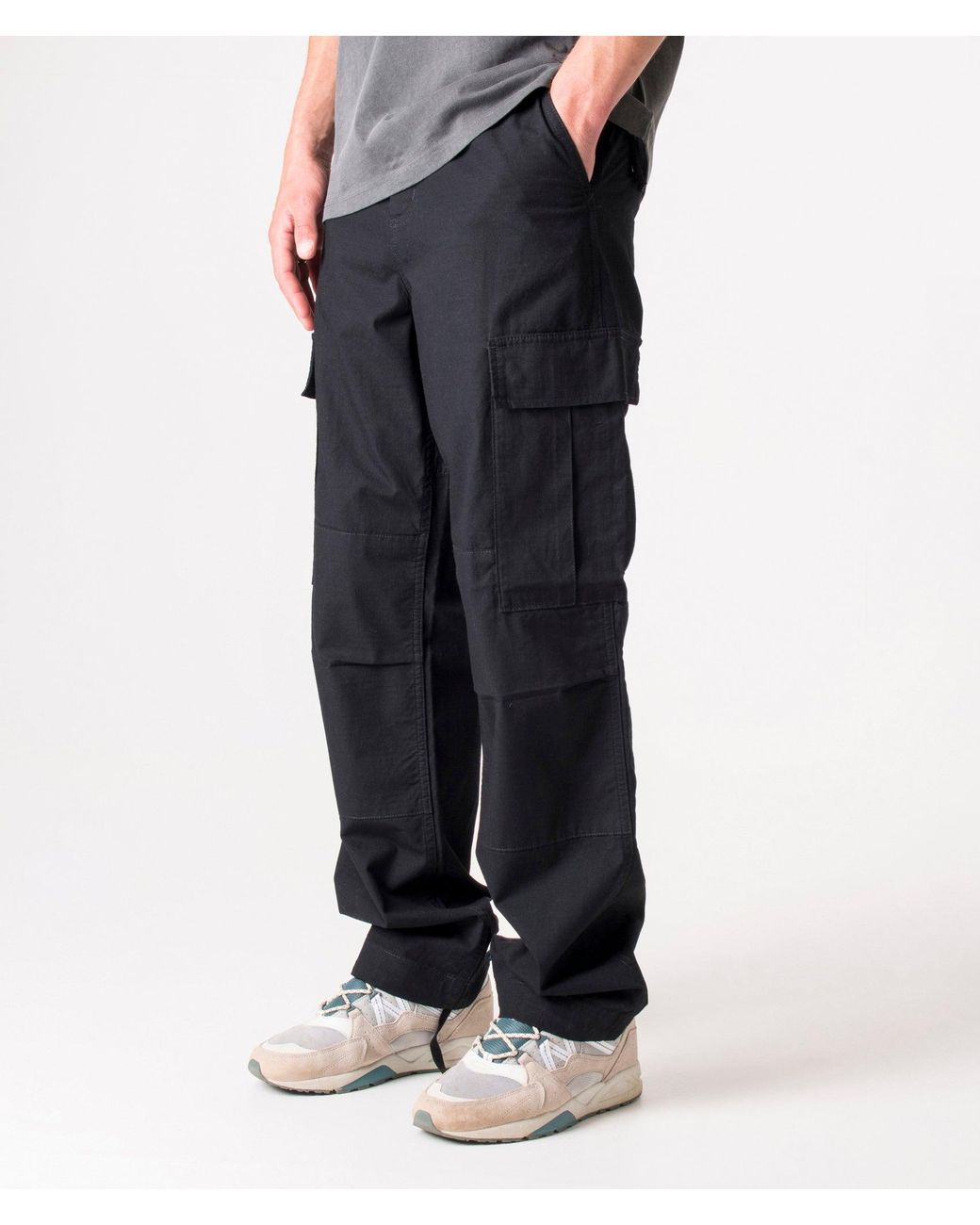 Carhartt Blue Regular Fit Cargo Pants for men