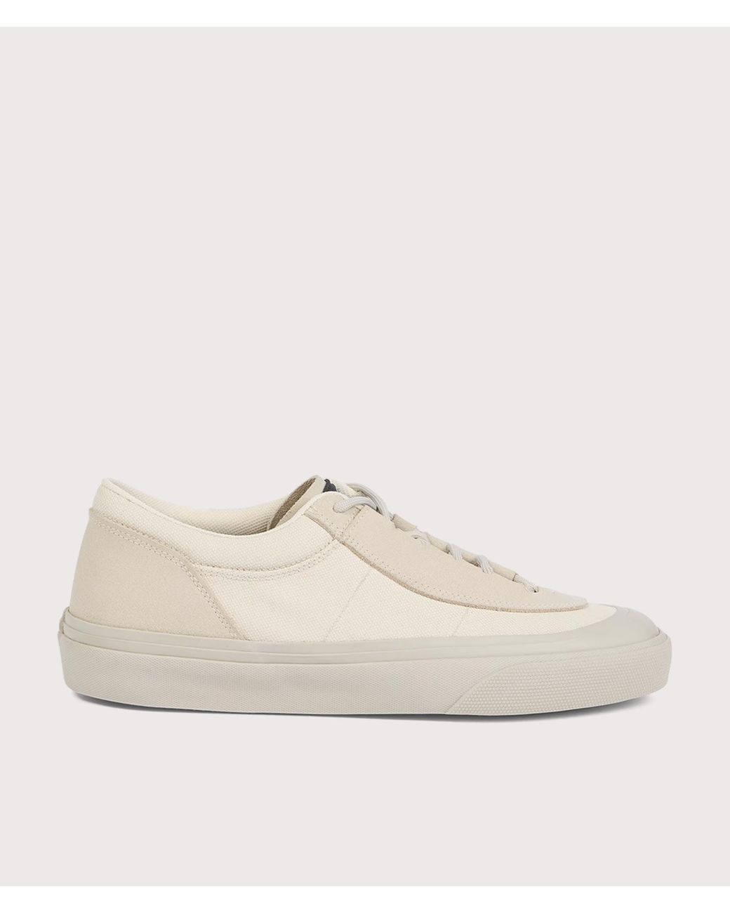 Stone Island Natural Canvas Suede Low Top Trainers for men
