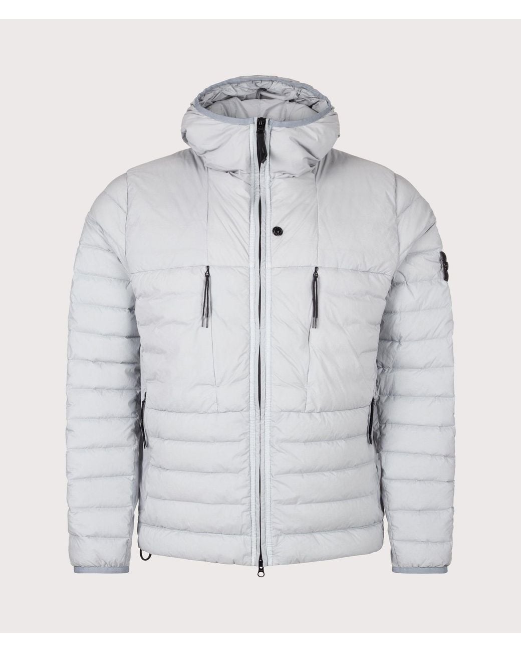Stone Island Gray Seamless Tunnel Nylon Down-Tc Jacket for men