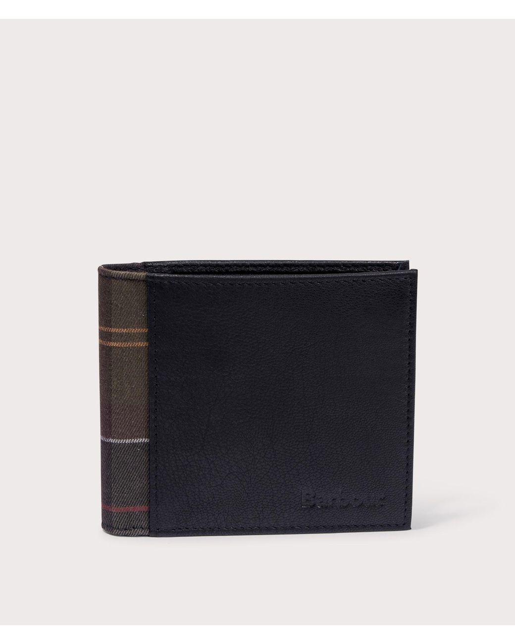 Barbour Black Wallet & Card Holder Gift Set for men