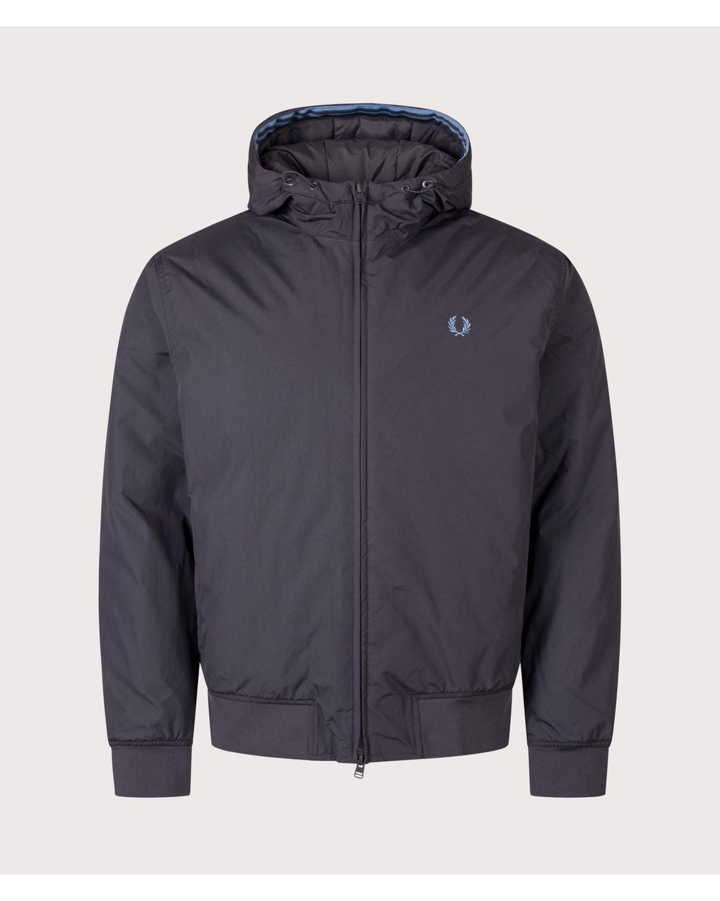Fred Perry Blue Regular Fit Hooded Brentham Jacket for men