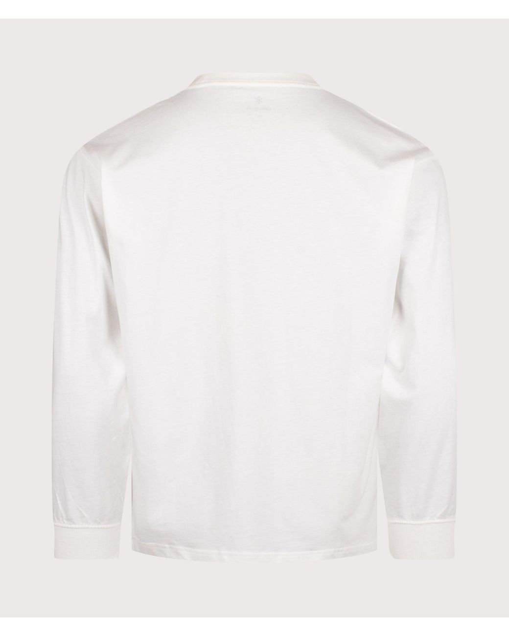 Snow Peak White Relaxed Fit Long Sleeve Logo T-Shirt for men
