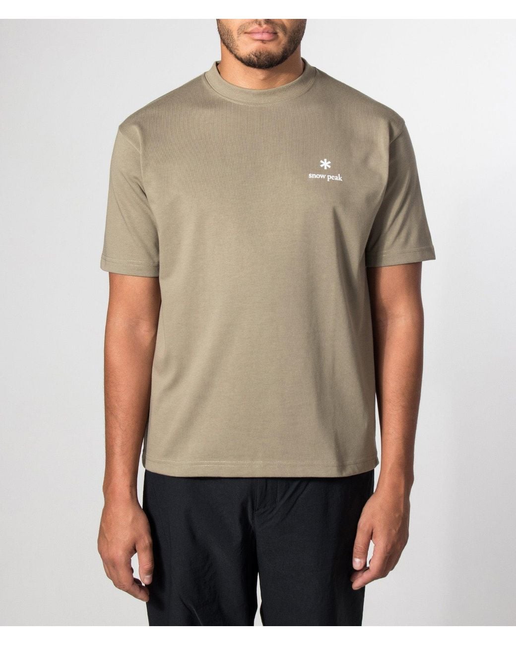 Snow Peak Natural Relaxed Fit New Standard Logo T-Shirt for men