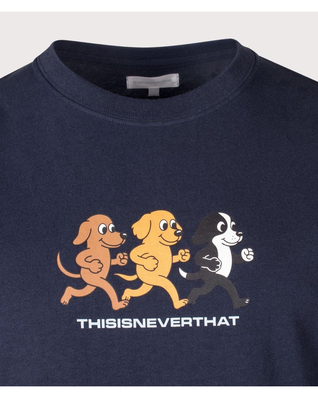 Thisisneverthat Blue Regular Fit Dogs T-Shirt for men