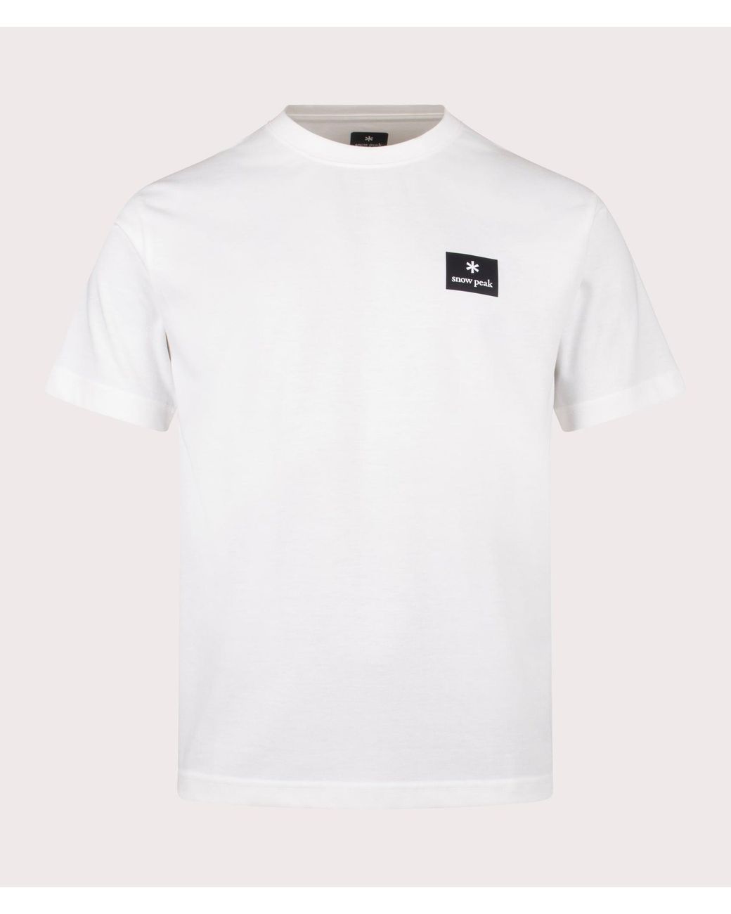 Snow Peak White New Standard Square Logo T-Shirt for men