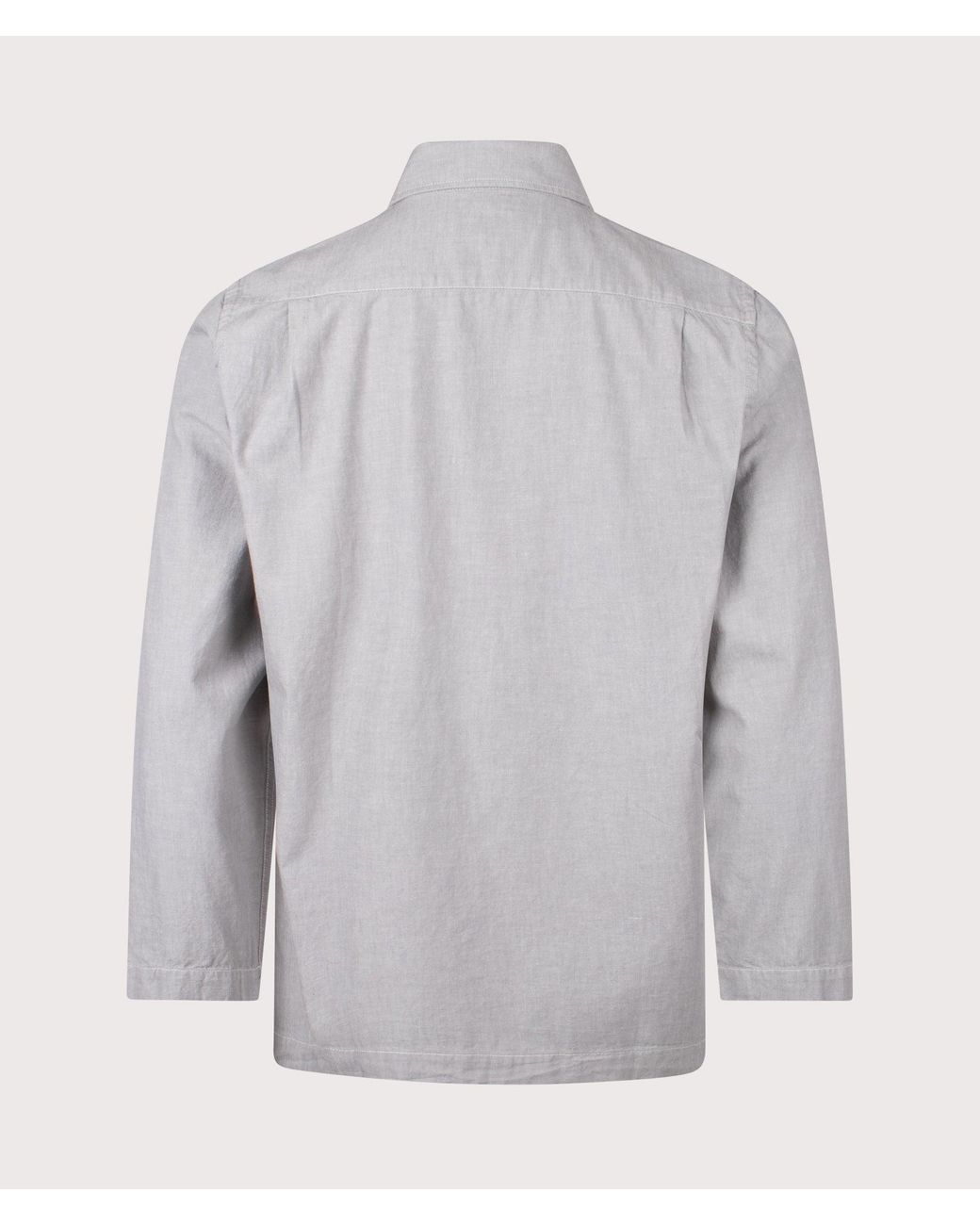 Universal Works Gray Dockside Overshirt for men
