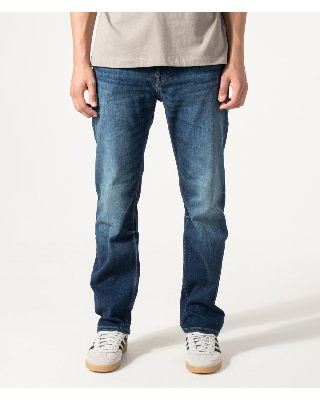 Boss Blue Ogden Straight Leg Jeans for men