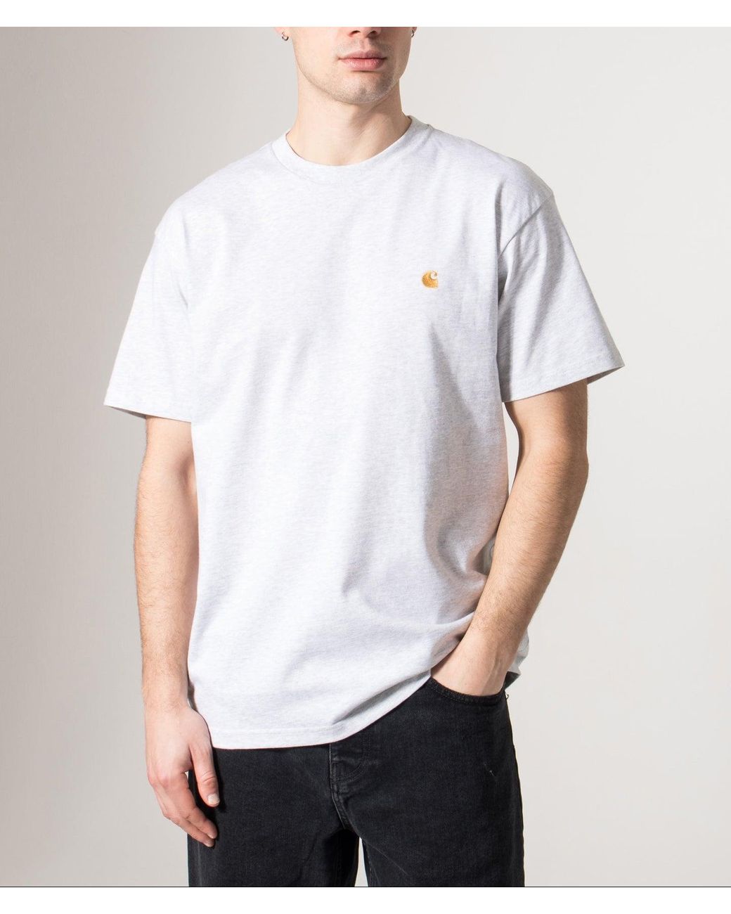 Carhartt White Loose Fit Chase T-Shirt for men