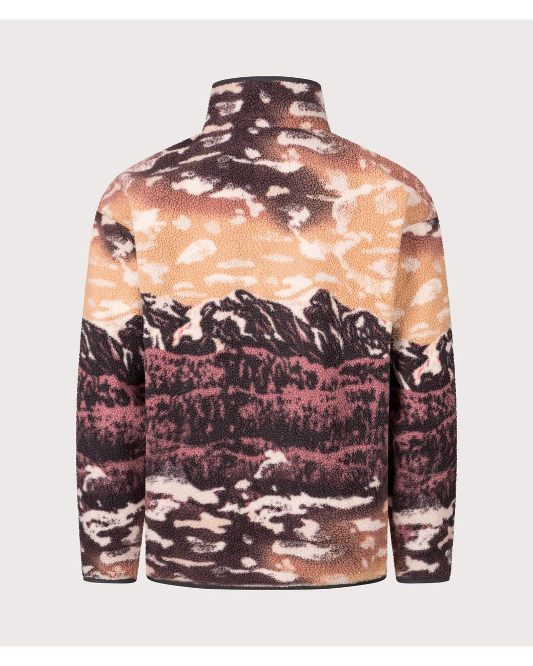 Columbia Brown Helvetia Ii Printed Half Snap Fleece for men